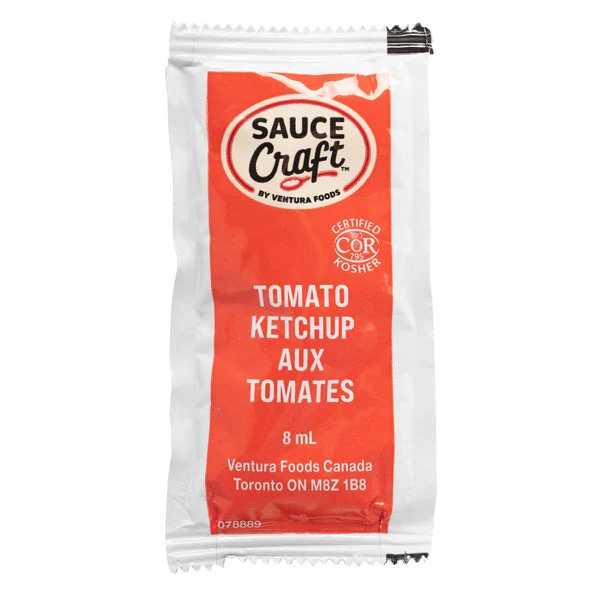 Sauce Craft Ketchup - 2016 × 8 mL - Grocery and Food Items - Canadian Distribution - Ships Free Within Canada on Orders Above CAD $199