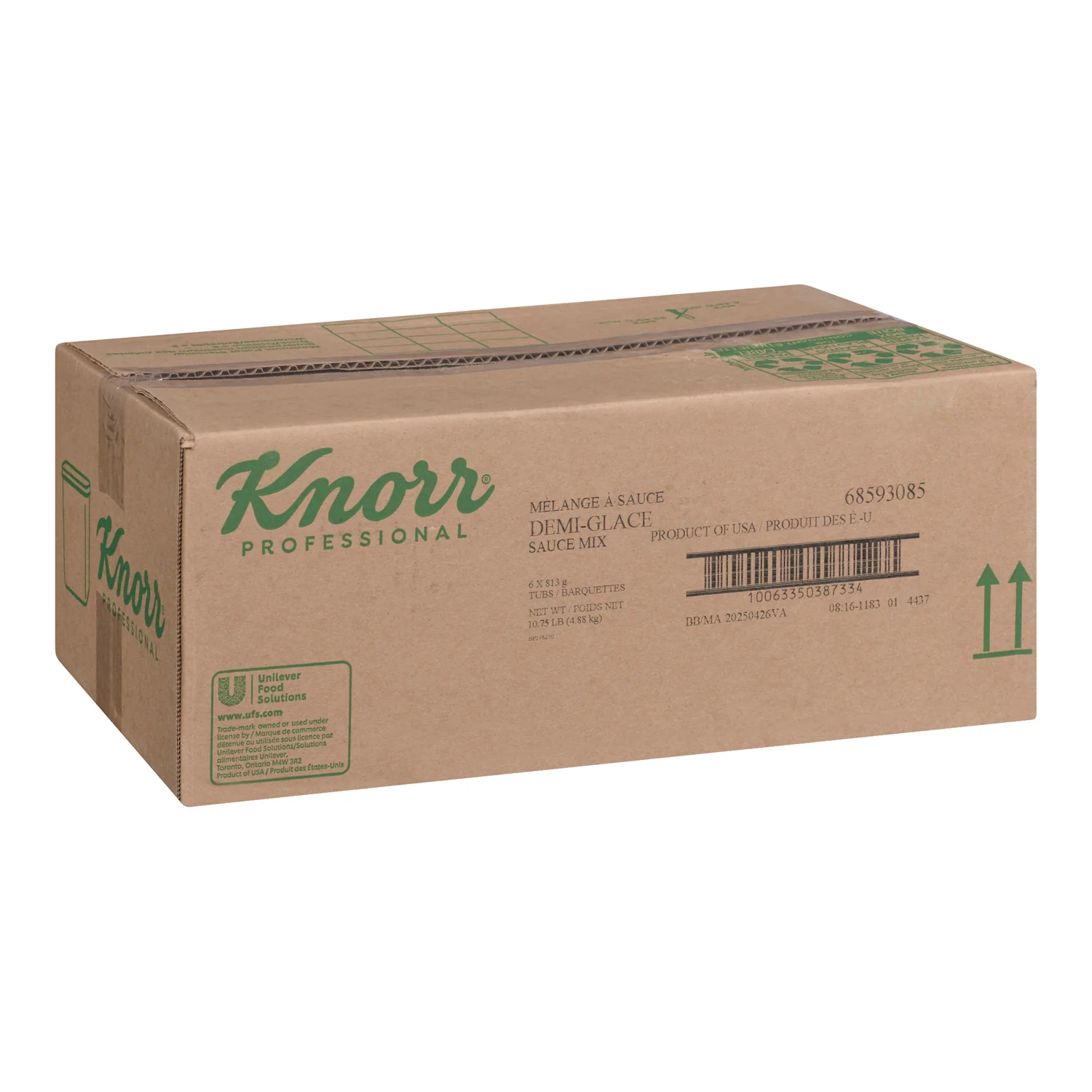 Sauce Demi Glace Knorr Gluten-Free - 6 x 813 g (Case = 1 x 813 g) - Knorr Swiss - Restaurant and Foodservice Ingredients - Canadian Distribution - Ships Free Within Canada on Orders Above CAD $199 - Image 2