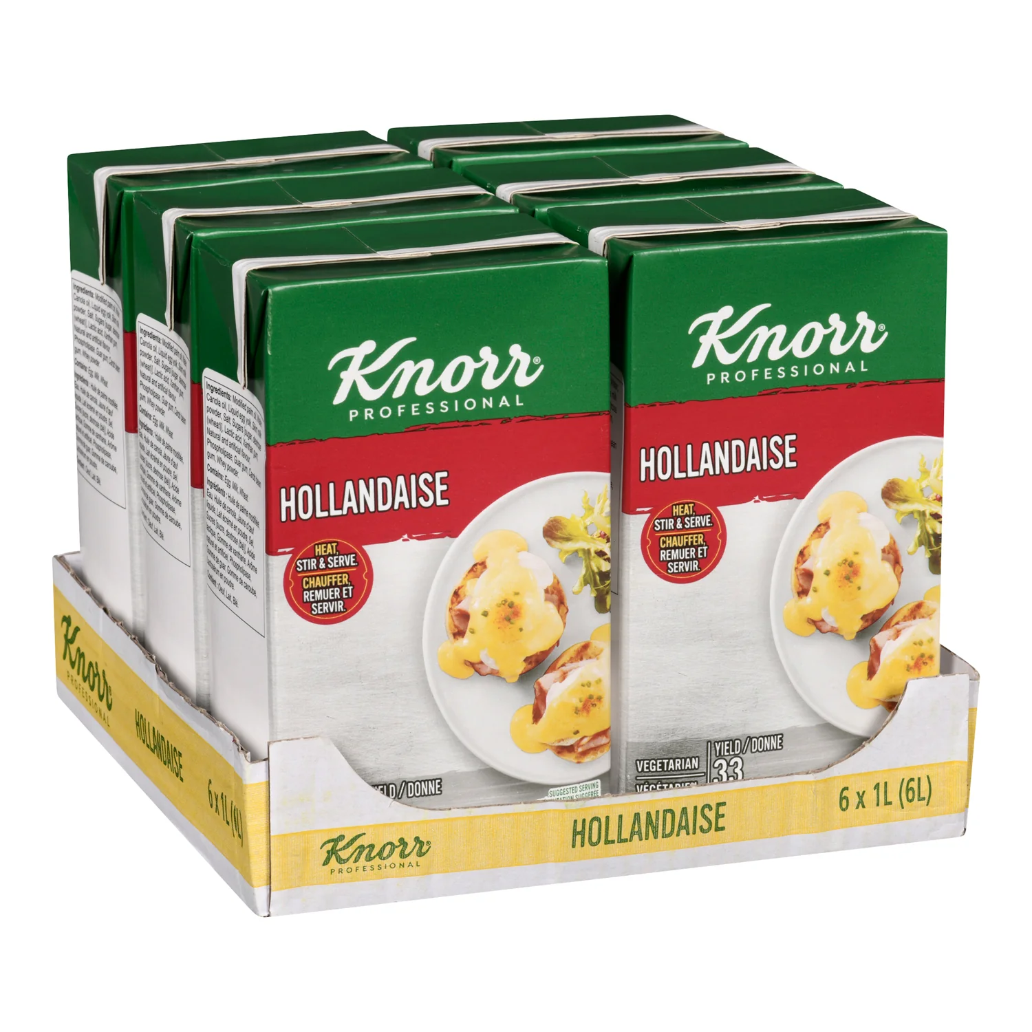 Sauce Hollandaise Tetra Ready To Use - 6 x 1 L - Repertiore - Restaurant and Foodservice Ingredients - Canadian Distribution - Ships Free Within Canada on Orders Above CAD $199 - Image 2