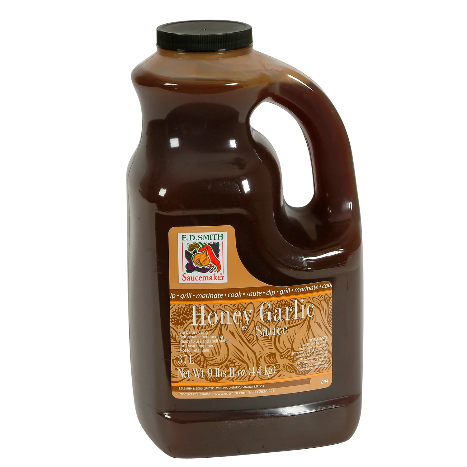 Sauce Honey Garlic - 2 x 3.7 L - Saucemaker - Restaurant and Foodservice Ingredients - Canadian Distribution - Ships Free Within Canada on Orders Above CAD $199