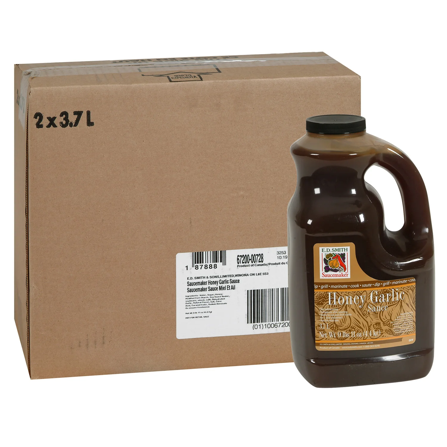 Sauce Honey Garlic - 2 x 3.7 L - Saucemaker - Restaurant and Foodservice Ingredients - Canadian Distribution - Ships Free Within Canada on Orders Above CAD $199 - Image 2