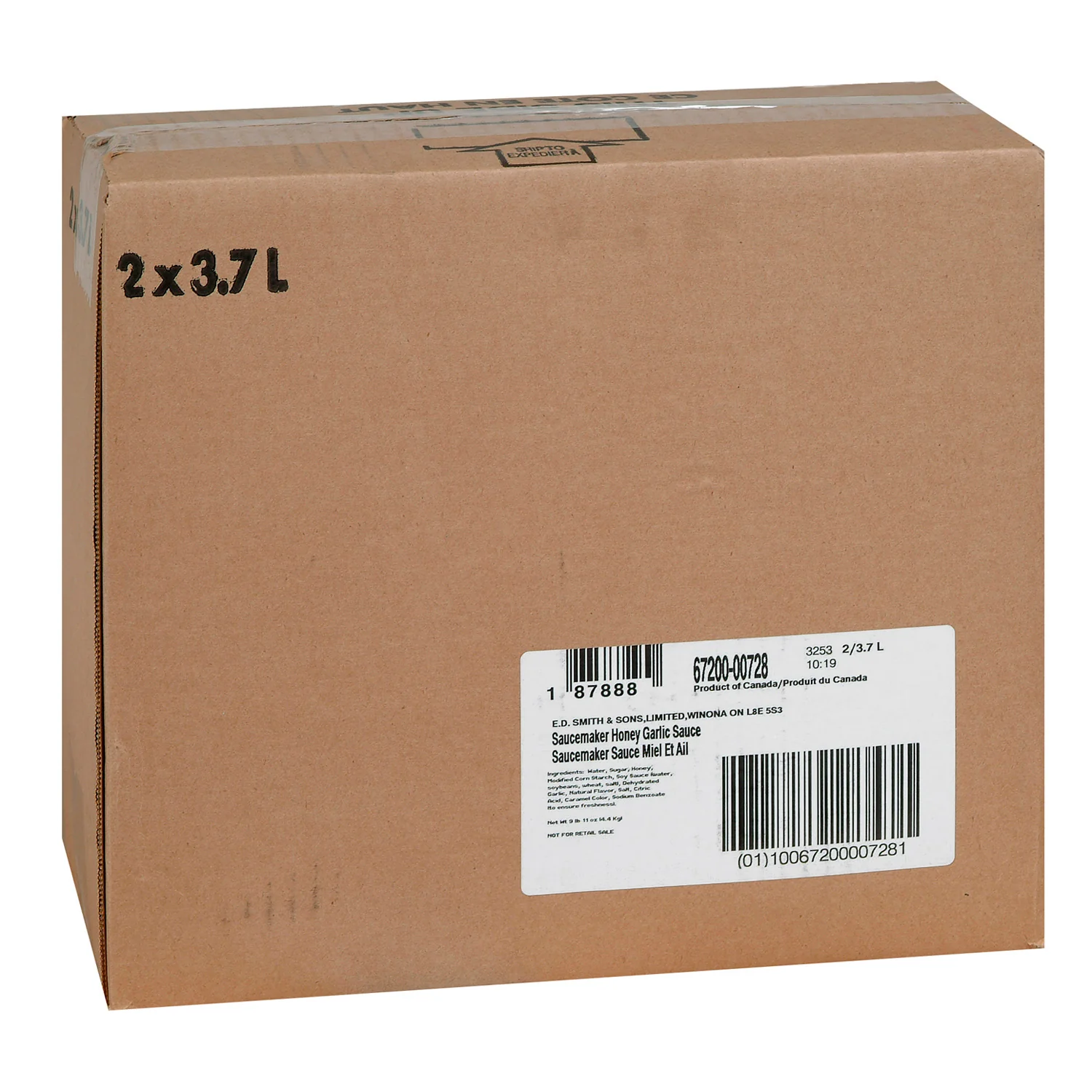 Sauce Honey Garlic - 2 x 3.7 L - Saucemaker - Restaurant and Foodservice Ingredients - Canadian Distribution - Ships Free Within Canada on Orders Above CAD $199 - Image 3