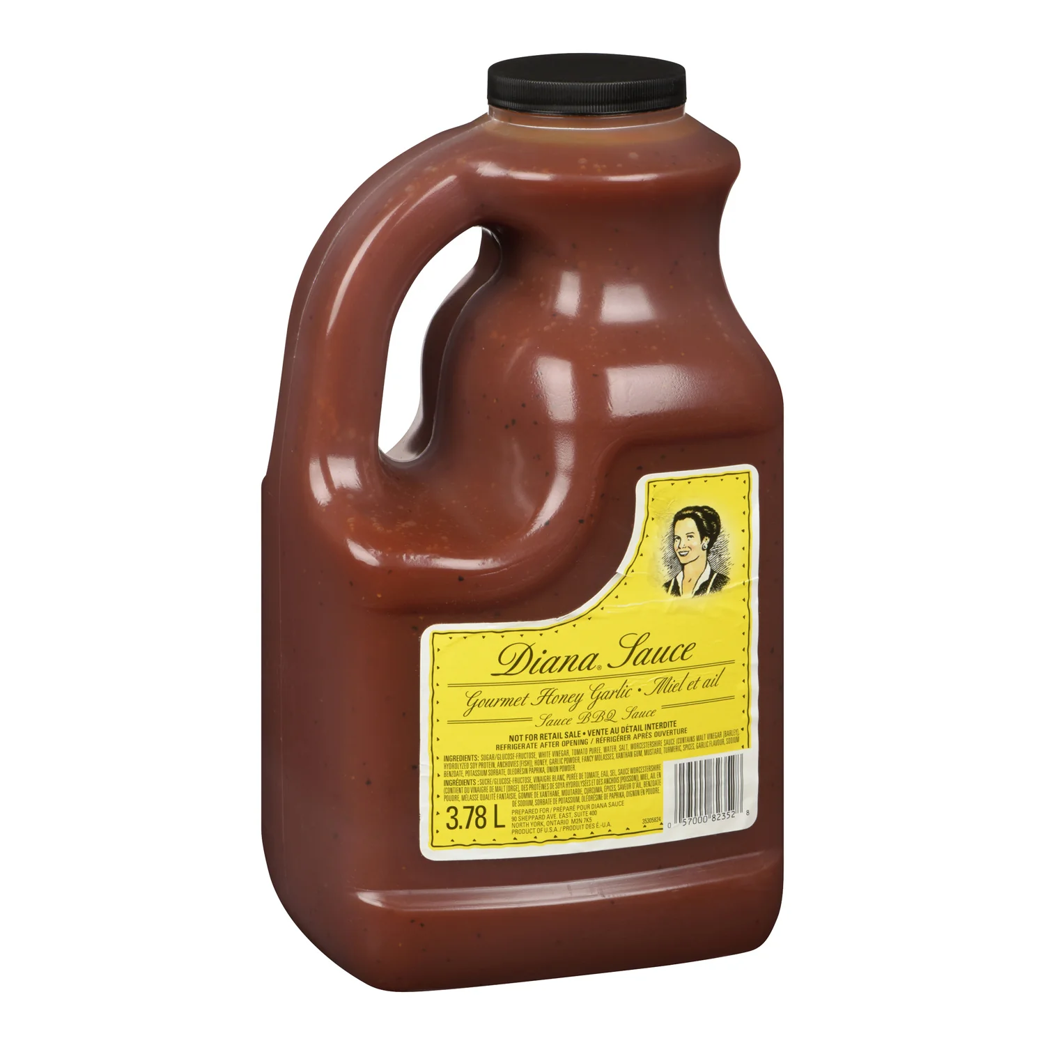 Sauce Honey Garlic BBQ - 2 x 3.78 L - Diana - Restaurant and Foodservice Ingredients - Canadian Distribution - Ships Free Within Canada on Orders Above CAD $199