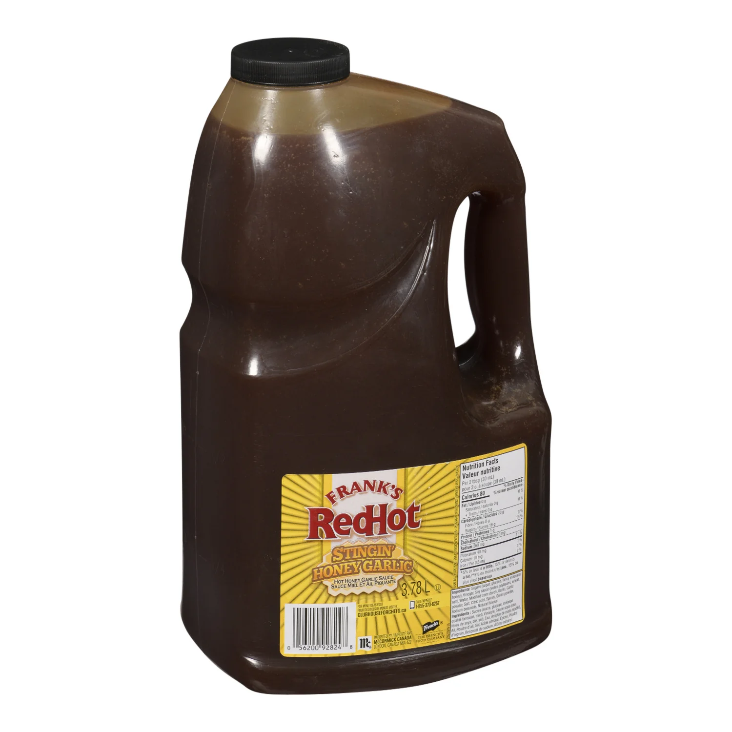 Sauce Honey Garlic Stinging Hot - 2 x 3.78 L - Frank's Redhot - Restaurant and Foodservice Ingredients - Canadian Distribution - Ships Free Within Canada on Orders Above CAD $199
