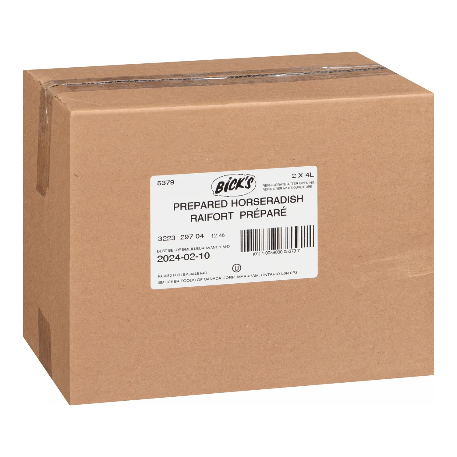 Sauce Horseradish - 2 x 4 L - Bicks Pickles - Restaurant and Foodservice Ingredients - Canadian Distribution - Ships Free Within Canada on Orders Above CAD $199 - Image 2