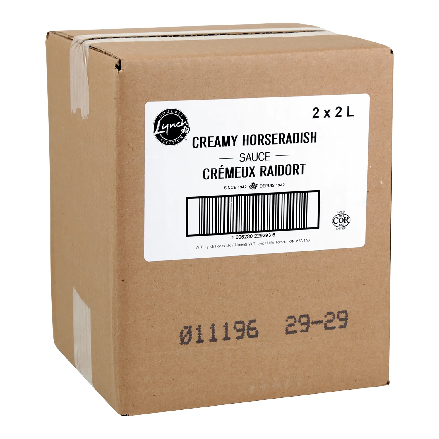 Sauce Horseradish Creamy - 2 x 2 L - Lynch - Restaurant and Foodservice Ingredients - Canadian Distribution - Ships Free Within Canada on Orders Above CAD $199 - Image 2