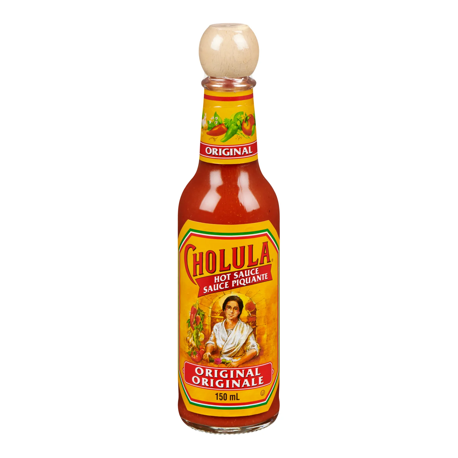 Sauce Hot Cholula Original - 24 x 150 mL - Cholula - Restaurant and Foodservice Ingredients - Canadian Distribution - Ships Free Within Canada on Orders Above CAD $199