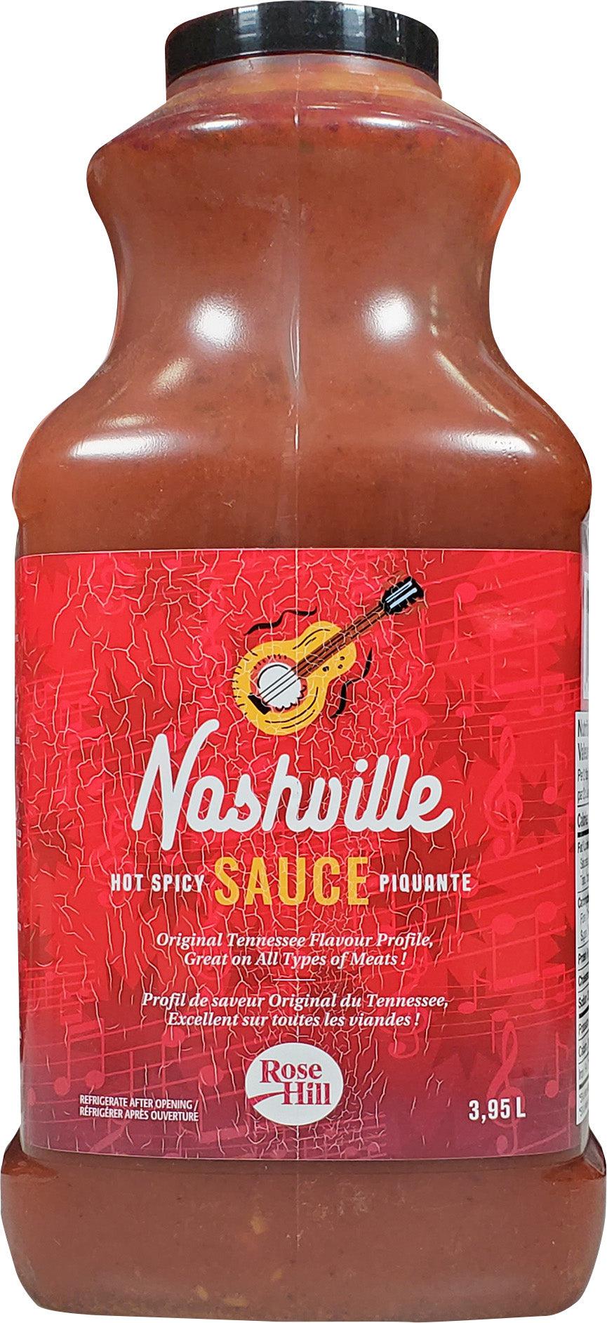 Sauce Hot Nashville Liquid - 2 x 3.95 L - Rose Hill - Restaurant and Foodservice Ingredients - Canadian Distribution - Ships Free Within Canada on Orders Above CAD $199