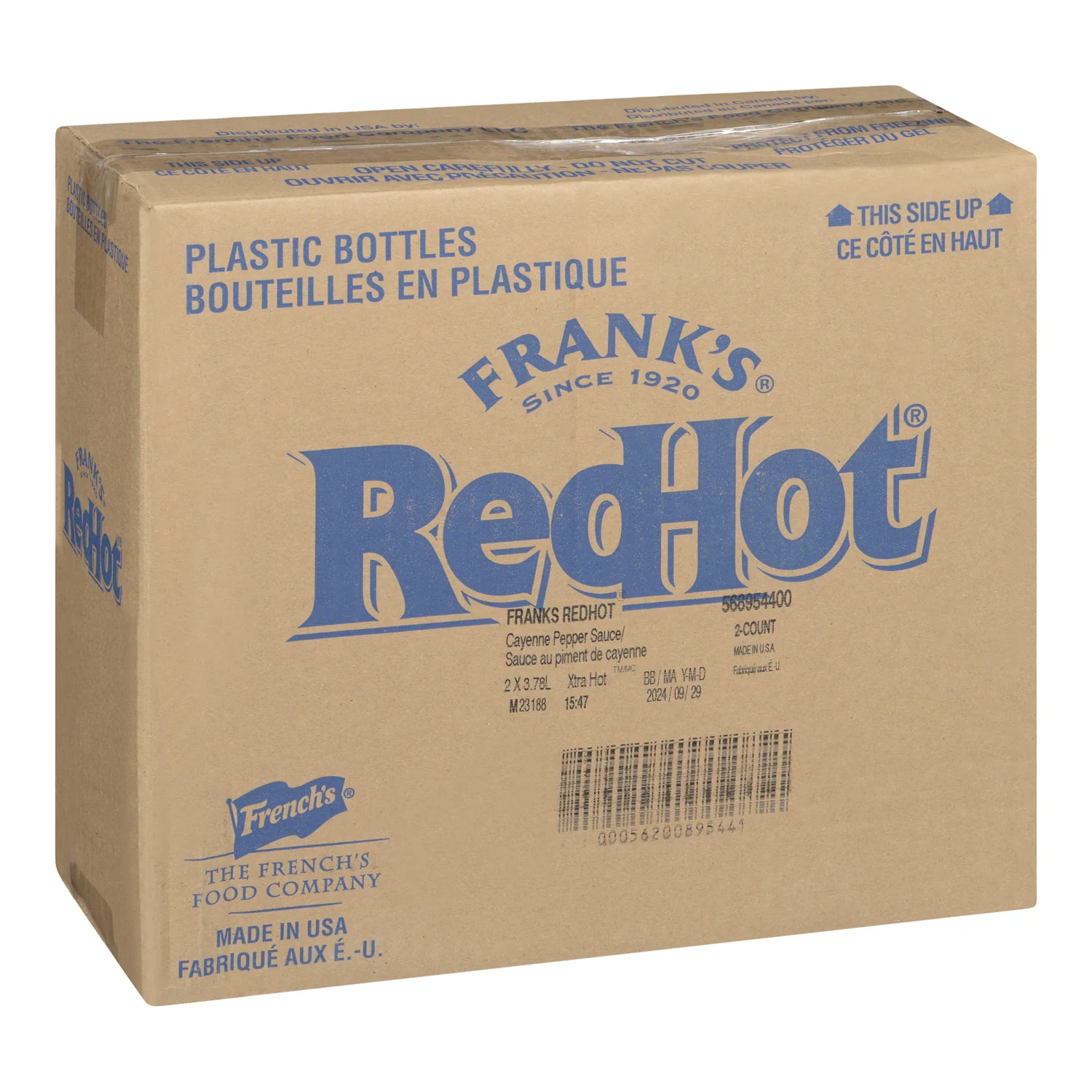 Sauce Hot Redhot Extra Hot - 2 x 3.78 L - Franks - Restaurant and Foodservice Ingredients - Canadian Distribution - Ships Free Within Canada on Orders Above CAD $199 - Image 2