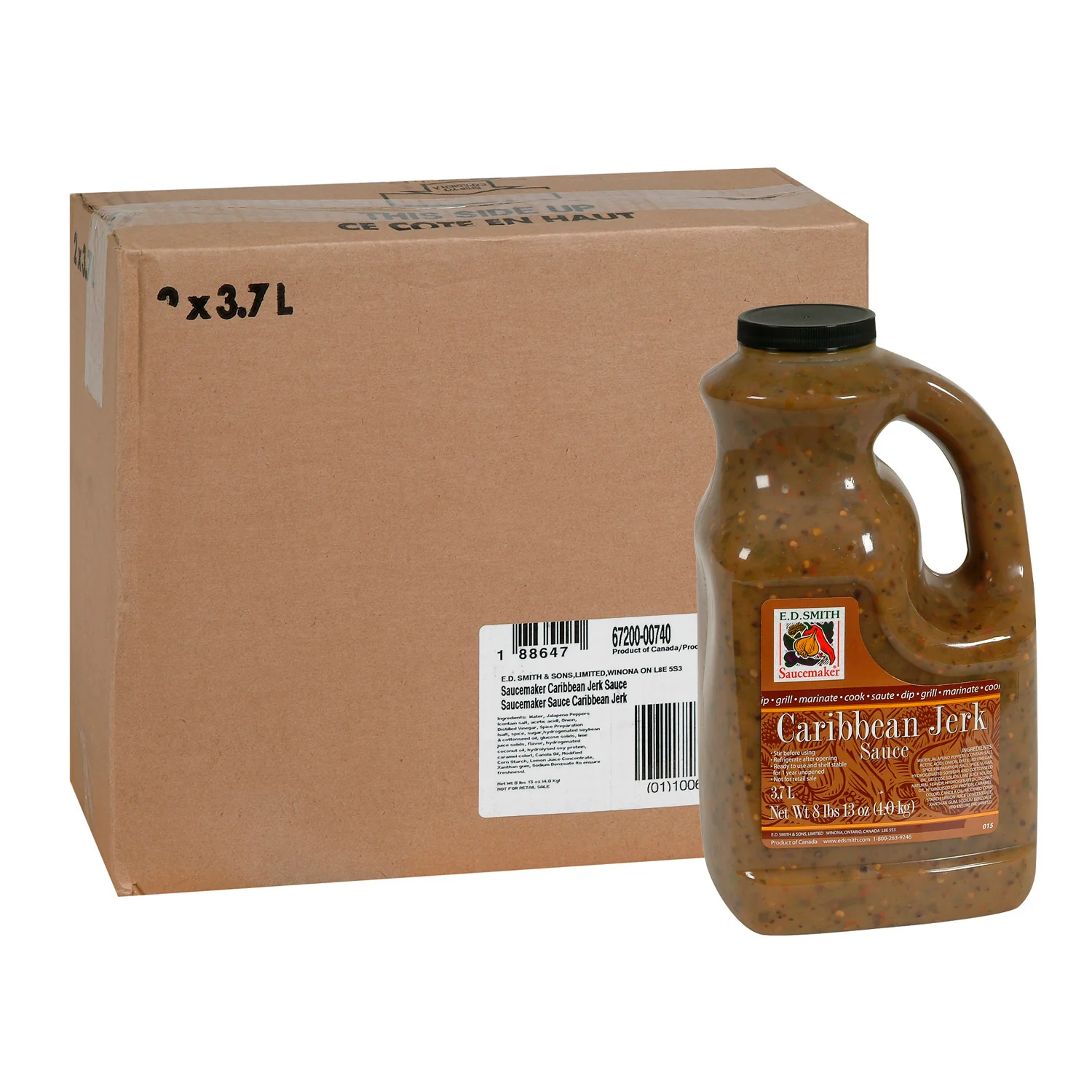 Sauce Jerk Caribbean - 2 x 3.7 L - Saucemaker - Restaurant and Foodservice Ingredients - Canadian Distribution - Ships Free Within Canada on Orders Above CAD $199 - Image 2