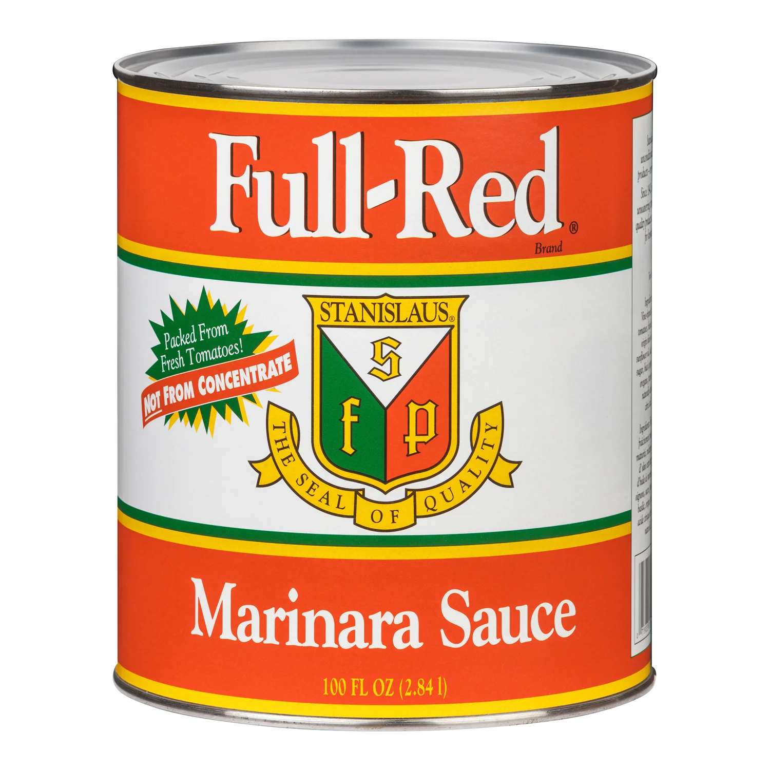 Sauce Marinara - 6 x 100 oz - Full Red - Restaurant and Foodservice Ingredients - Canadian Distribution - Ships Free Within Canada on Orders Above CAD $199
