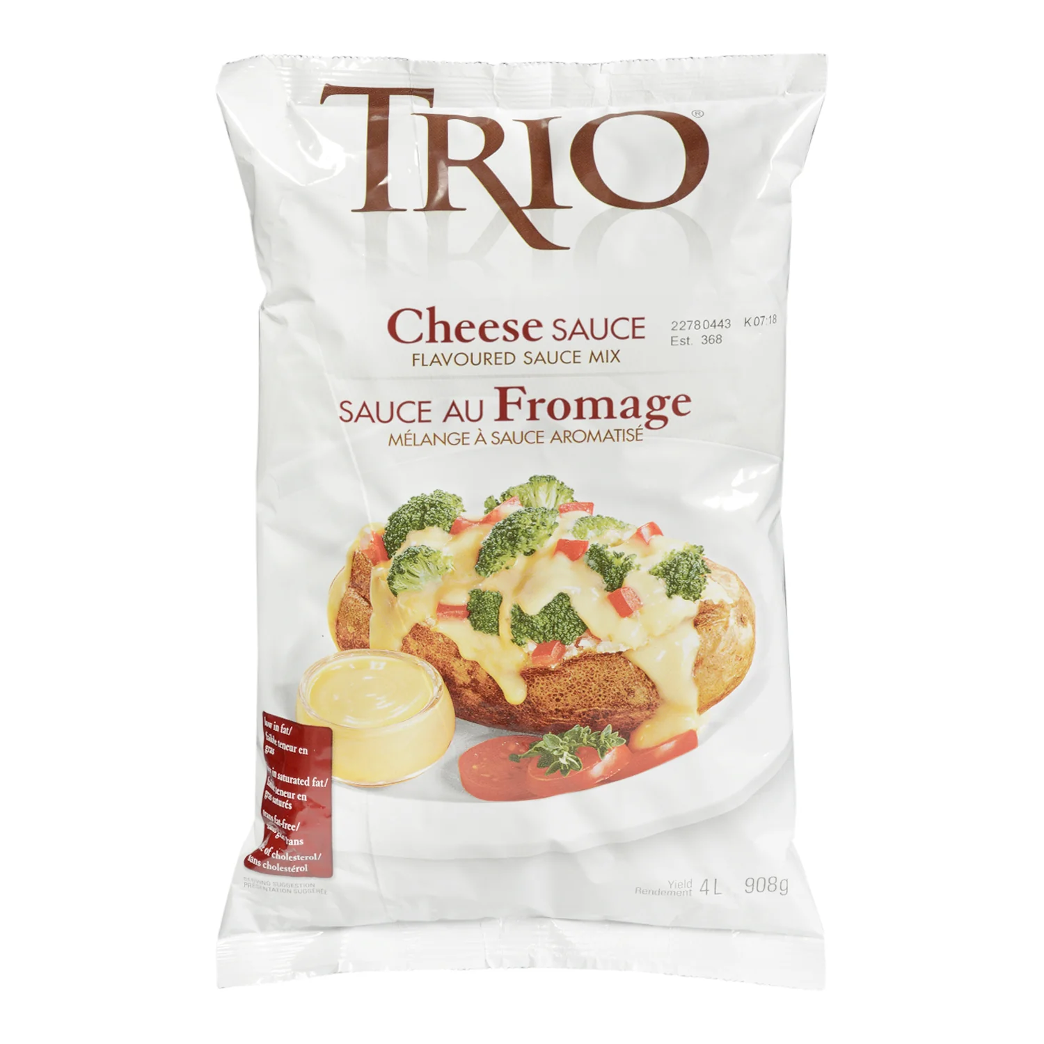 Sauce Mix Cheese - 4 x 908 g - Trio - Restaurant and Foodservice Ingredients - Canadian Distribution - Ships Free Within Canada on Orders Above CAD $199