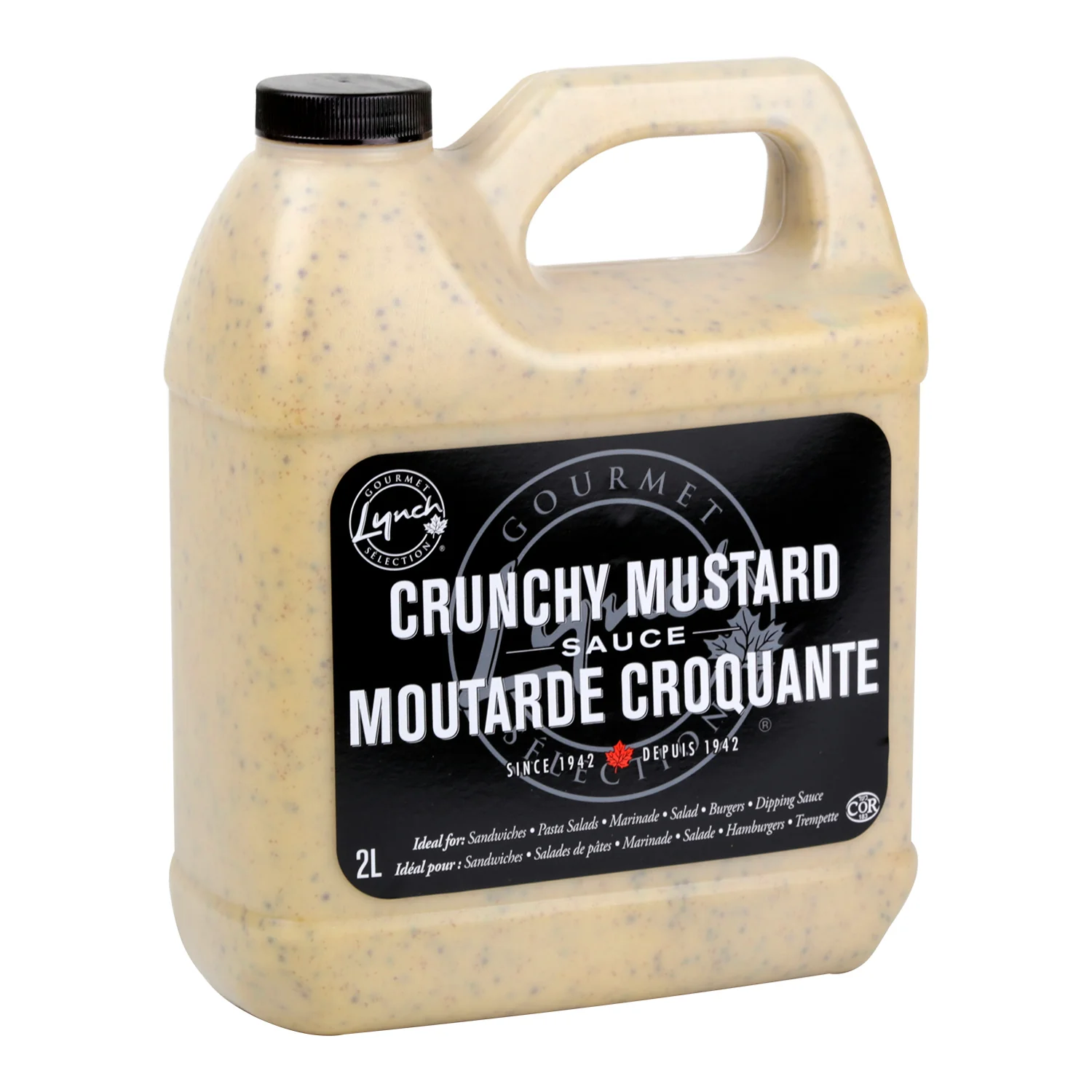 Sauce Mustard Crunchy - 2 x 2 L - Lynch - Baking Mixes and Ingredients - Canadian Distribution - Ships Free Within Canada on Orders Above CAD $199
