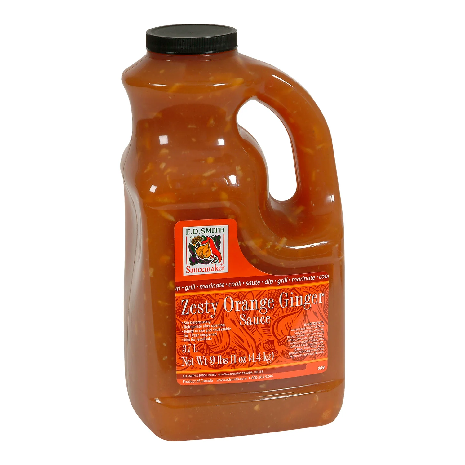 Sauce Orange Ginger Zesty - 2 x 3.7 L - Saucemaker - Restaurant and Foodservice Ingredients - Canadian Distribution - Ships Free Within Canada on Orders Above CAD $199