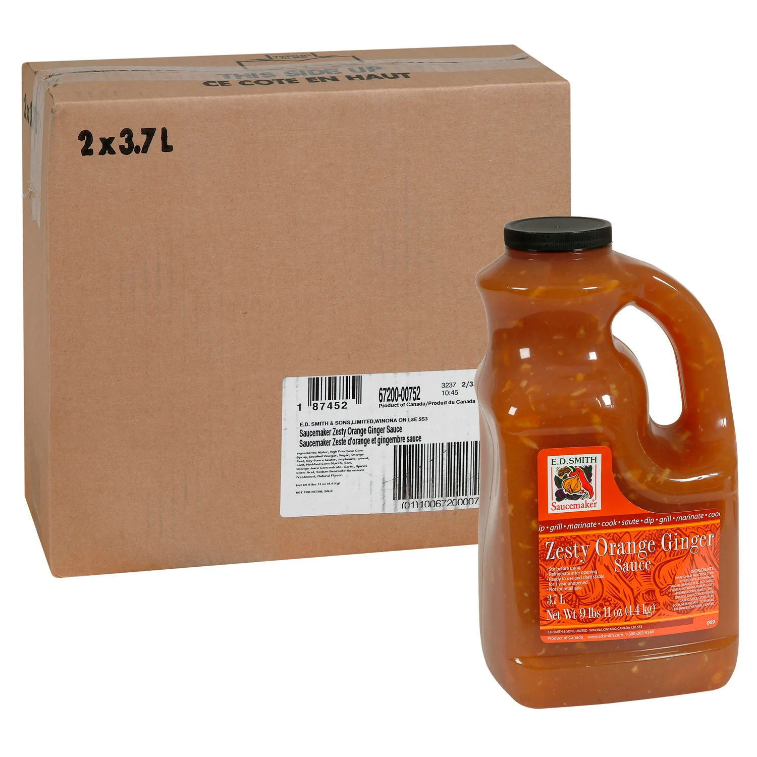 Sauce Orange Ginger Zesty - 2 x 3.7 L - Saucemaker - Restaurant and Foodservice Ingredients - Canadian Distribution - Ships Free Within Canada on Orders Above CAD $199 - Image 3