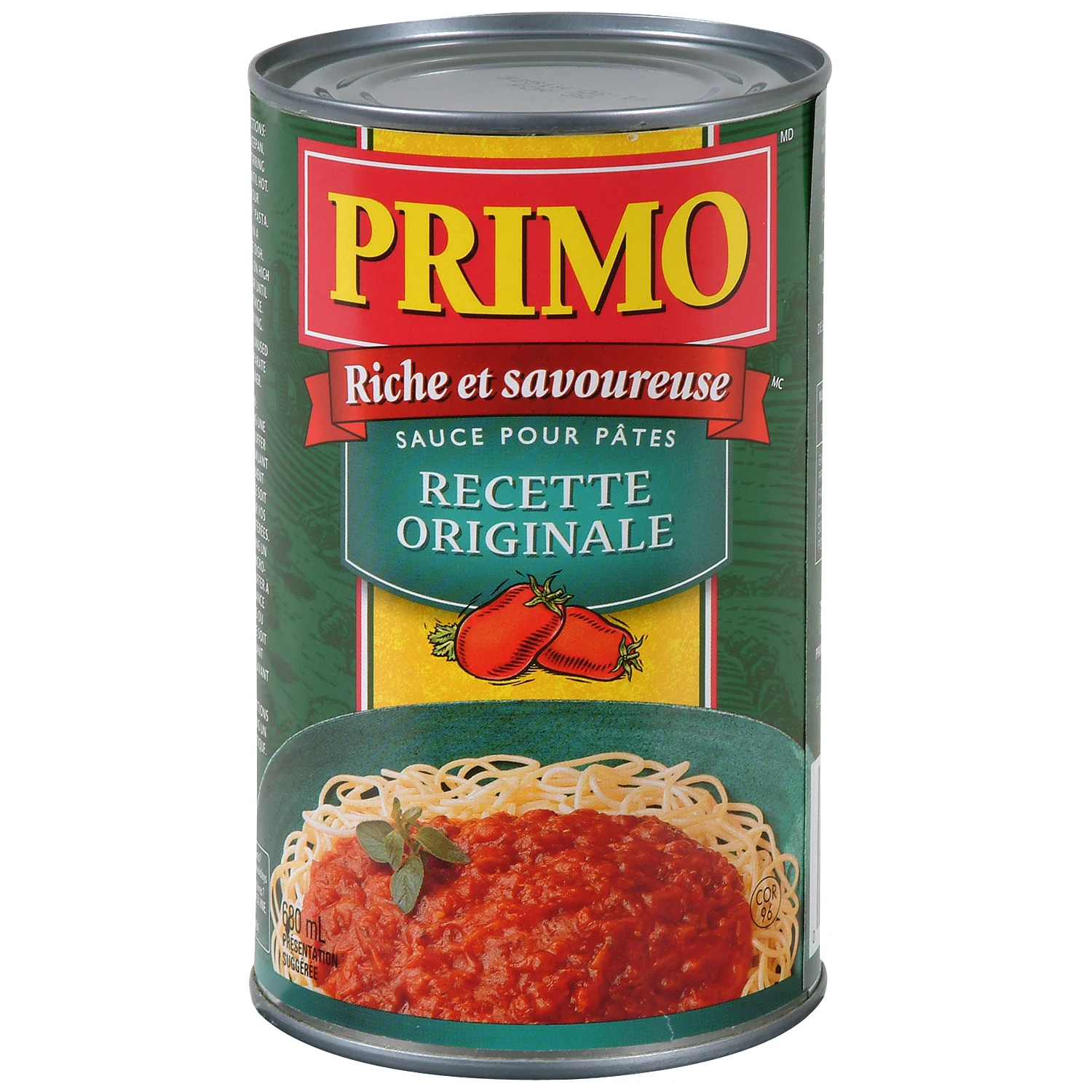 Sauce Pasta Original - 12 x 680 mL - Primo - Restaurant and Foodservice Ingredients - Canadian Distribution - Ships Free Within Canada on Orders Above CAD $199