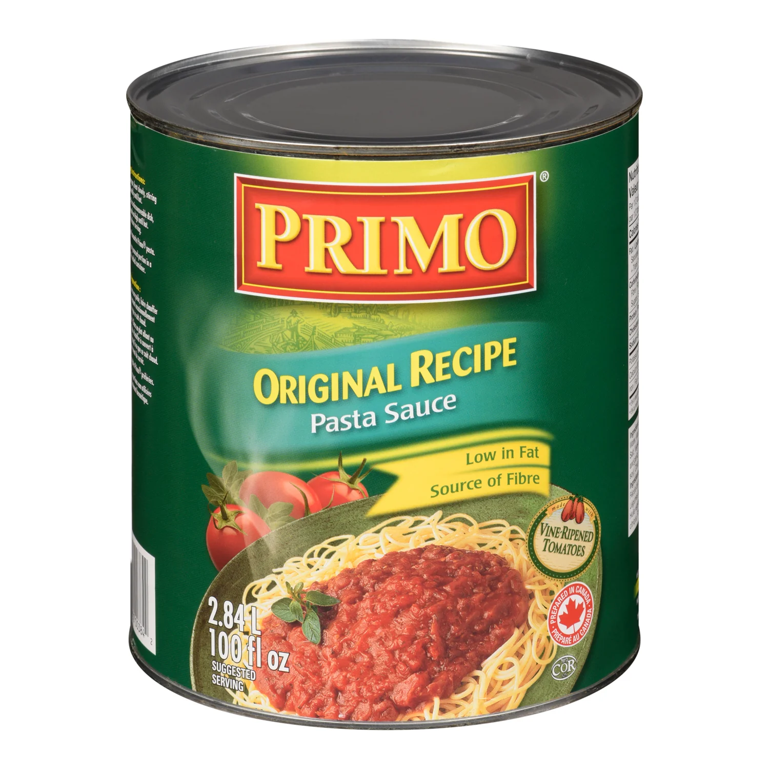 Sauce Pasta Original - 6 x 2.84 L - Primo - Restaurant and Foodservice Ingredients - Canadian Distribution - Ships Free Within Canada on Orders Above CAD $199