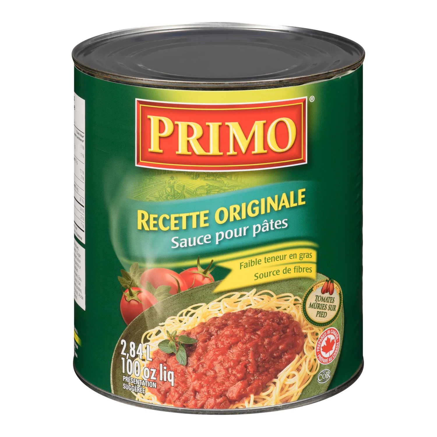 Sauce Pasta Original - 6 x 2.84 L - Primo - Restaurant and Foodservice Ingredients - Canadian Distribution - Ships Free Within Canada on Orders Above CAD $199 - Image 2