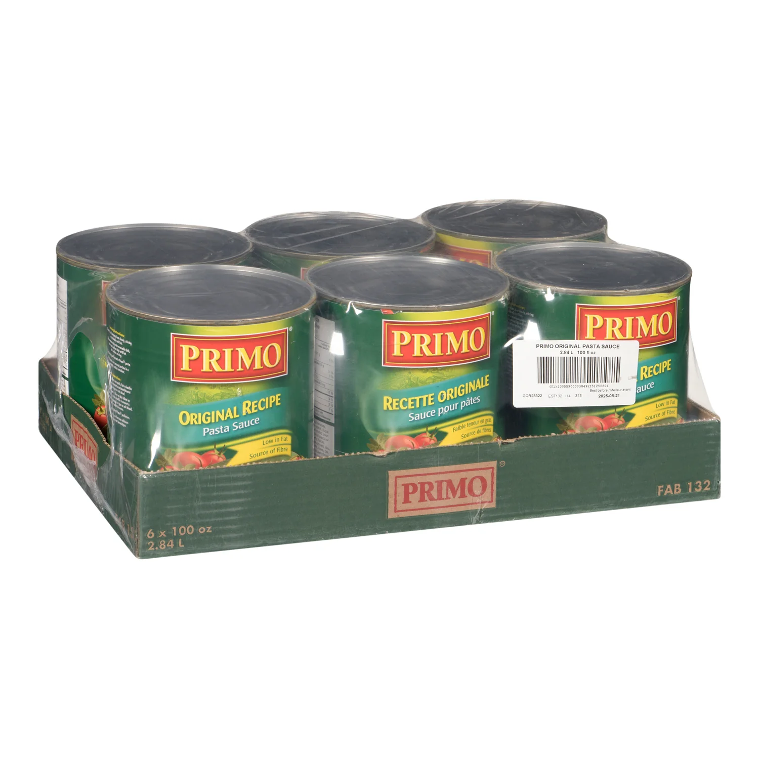 Sauce Pasta Original - 6 x 2.84 L - Primo - Restaurant and Foodservice Ingredients - Canadian Distribution - Ships Free Within Canada on Orders Above CAD $199 - Image 3