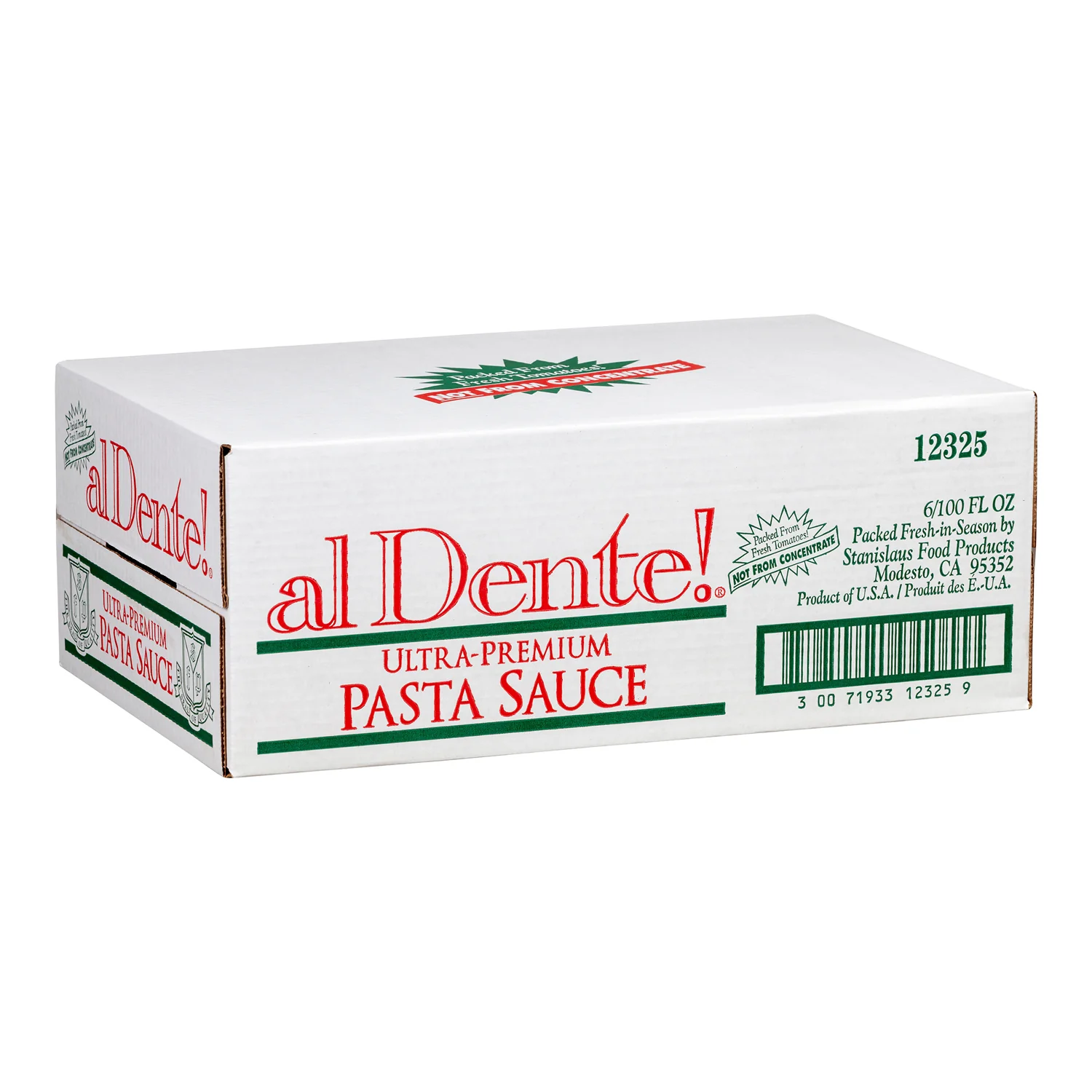 Sauce Pasta Ultra Premium - 6 x 100 oz - Al Dente - Restaurant and Foodservice Ingredients - Canadian Distribution - Ships Free Within Canada on Orders Above CAD $199