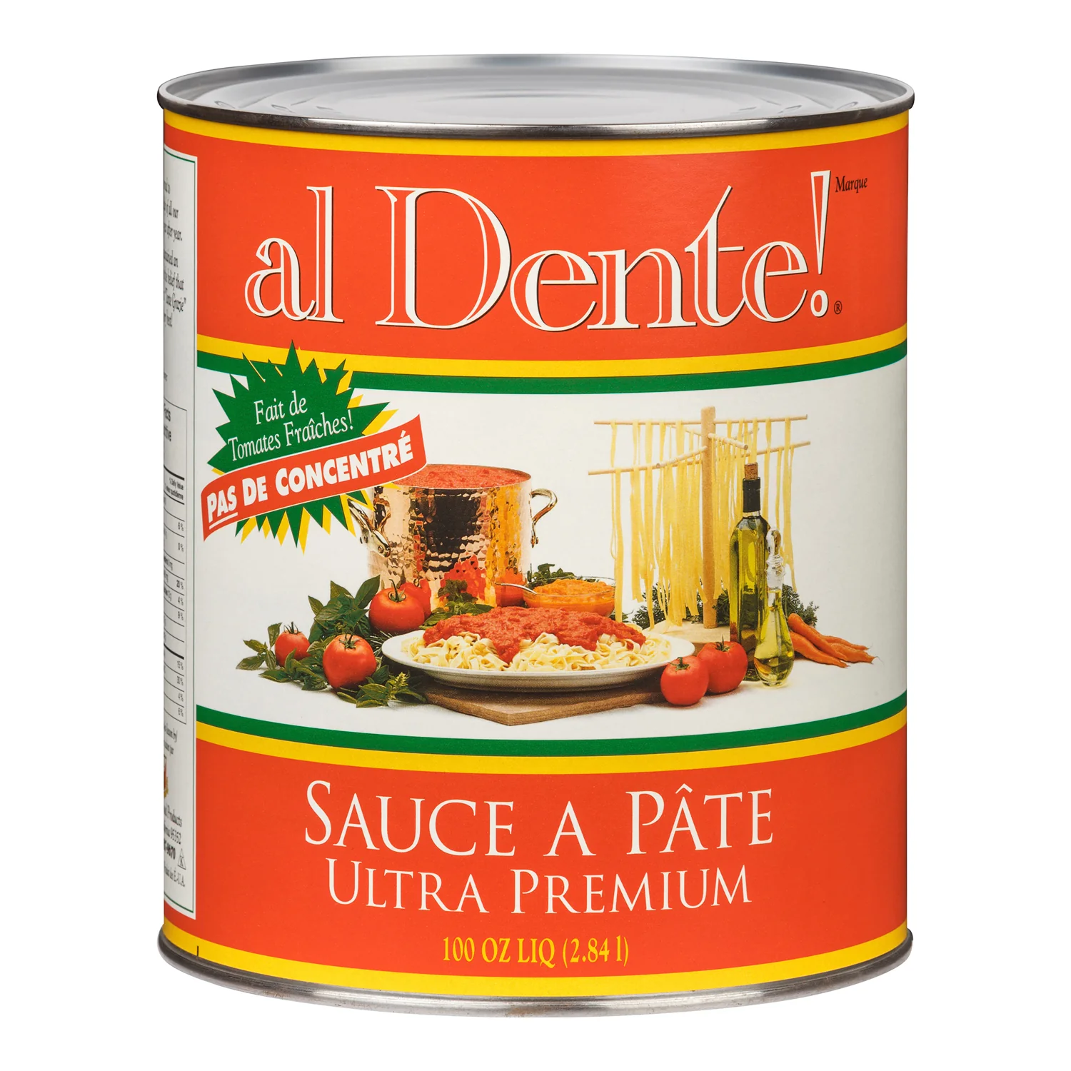 Sauce Pasta Ultra Premium - 6 x 100 oz - Al Dente - Restaurant and Foodservice Ingredients - Canadian Distribution - Ships Free Within Canada on Orders Above CAD $199 - Image 3