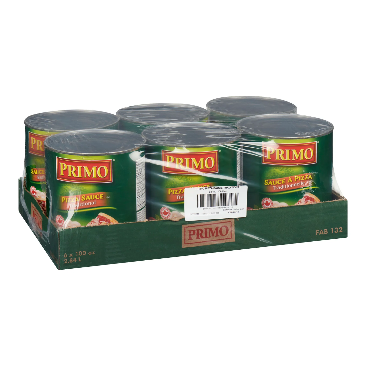 Sauce Pizza - 6 x 2.84 L - Primo - Restaurant and Foodservice Ingredients - Canadian Distribution - Ships Free Within Canada on Orders Above CAD $199 - Image 2