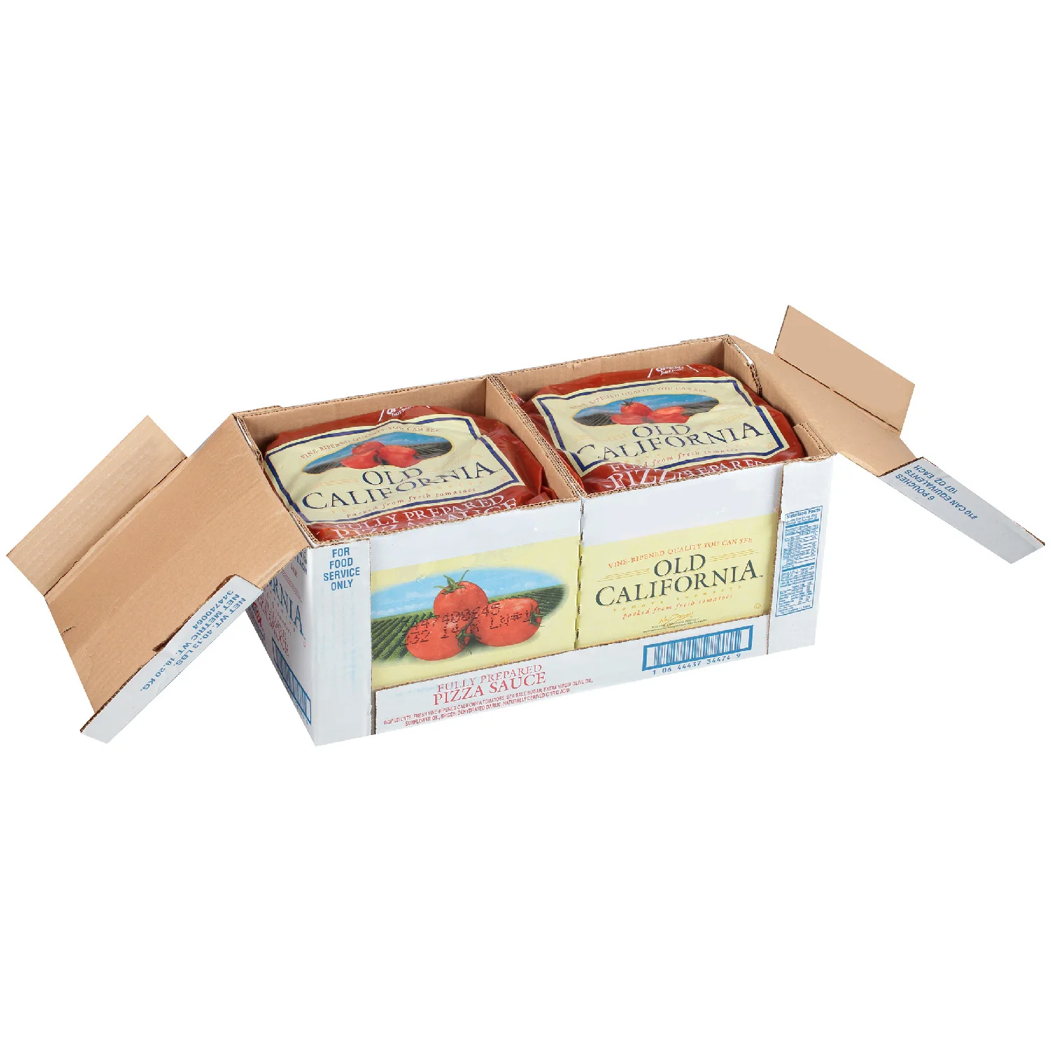 Sauce Pizza Fully Prepared Pouch - 6 x 107 oz - Old California - Restaurant and Foodservice Ingredients - Canadian Distribution - Ships Free Within Canada on Orders Above CAD $199 - Image 3