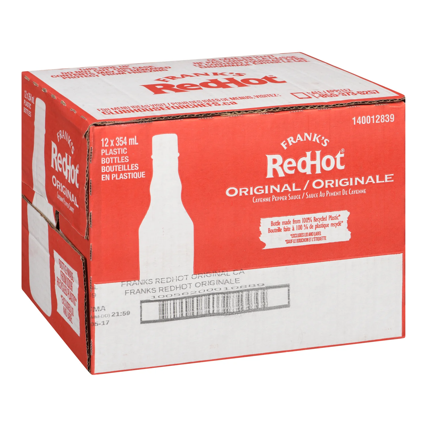 Sauce Red Hot Original Franks - 12 x 354 mL - Franks - Restaurant and Foodservice Ingredients - Canadian Distribution - Ships Free Within Canada on Orders Above CAD $199 - Image 2