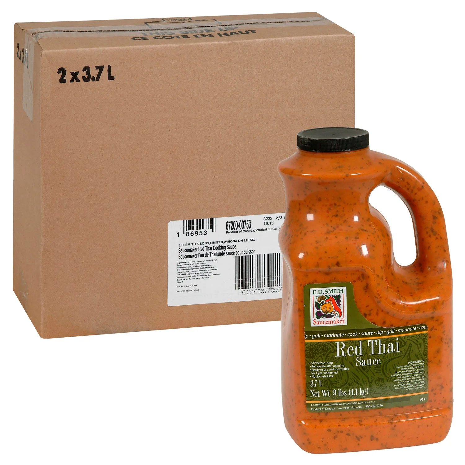 Sauce Red Thai Cooking & Grill - 2 x 3.7 L - Saucemaker - Restaurant and Foodservice Ingredients - Canadian Distribution - Ships Free Within Canada on Orders Above CAD $199 - Image 2