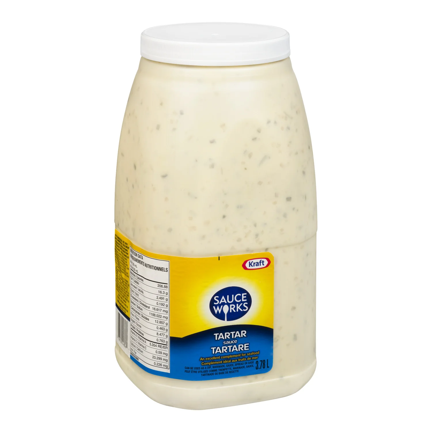 Sauce Tartar - 2 x 3.78 L - Kraft - Restaurant and Foodservice Ingredients - Canadian Distribution - Ships Free Within Canada on Orders Above CAD $199