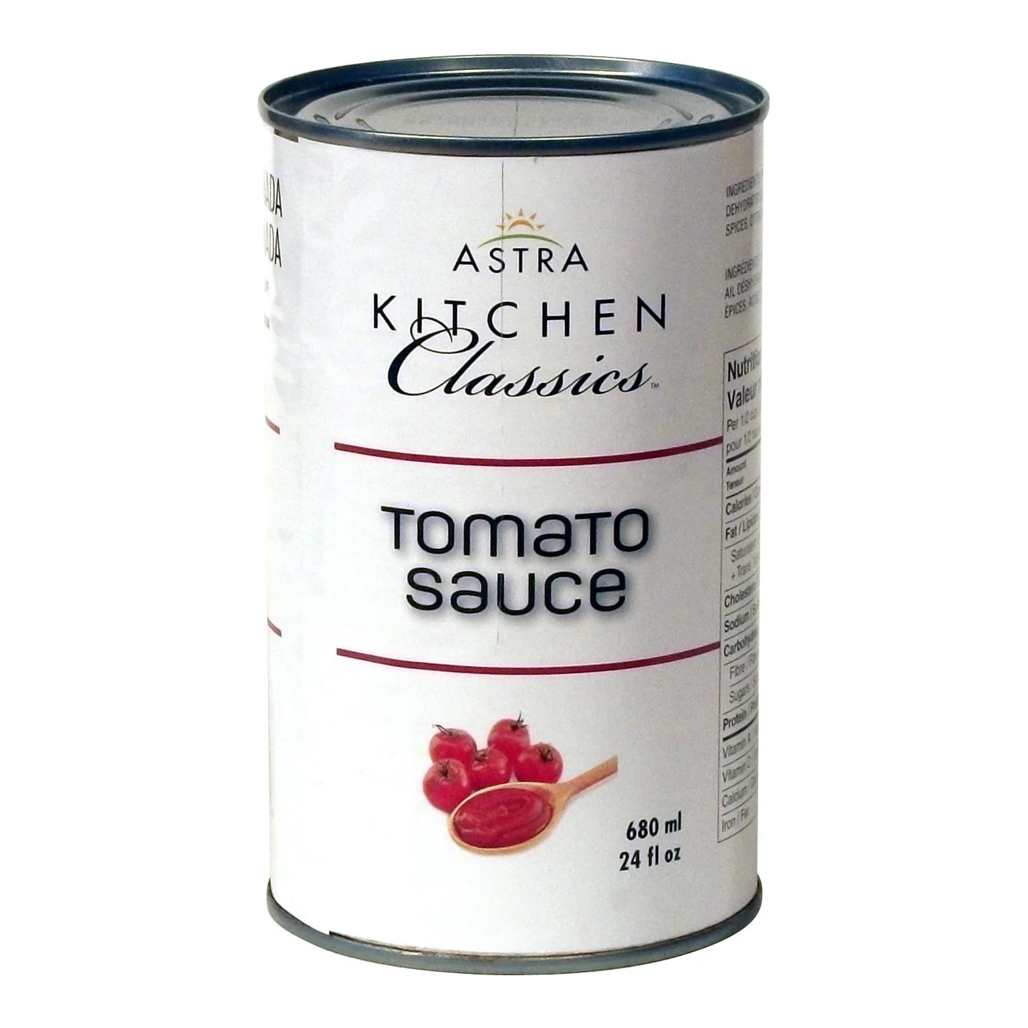Sauce Tomato - 12 x 680 mL - Astra Kitchens - Restaurant and Foodservice Ingredients - Canadian Distribution - Ships Free Within Canada on Orders Above CAD $199
