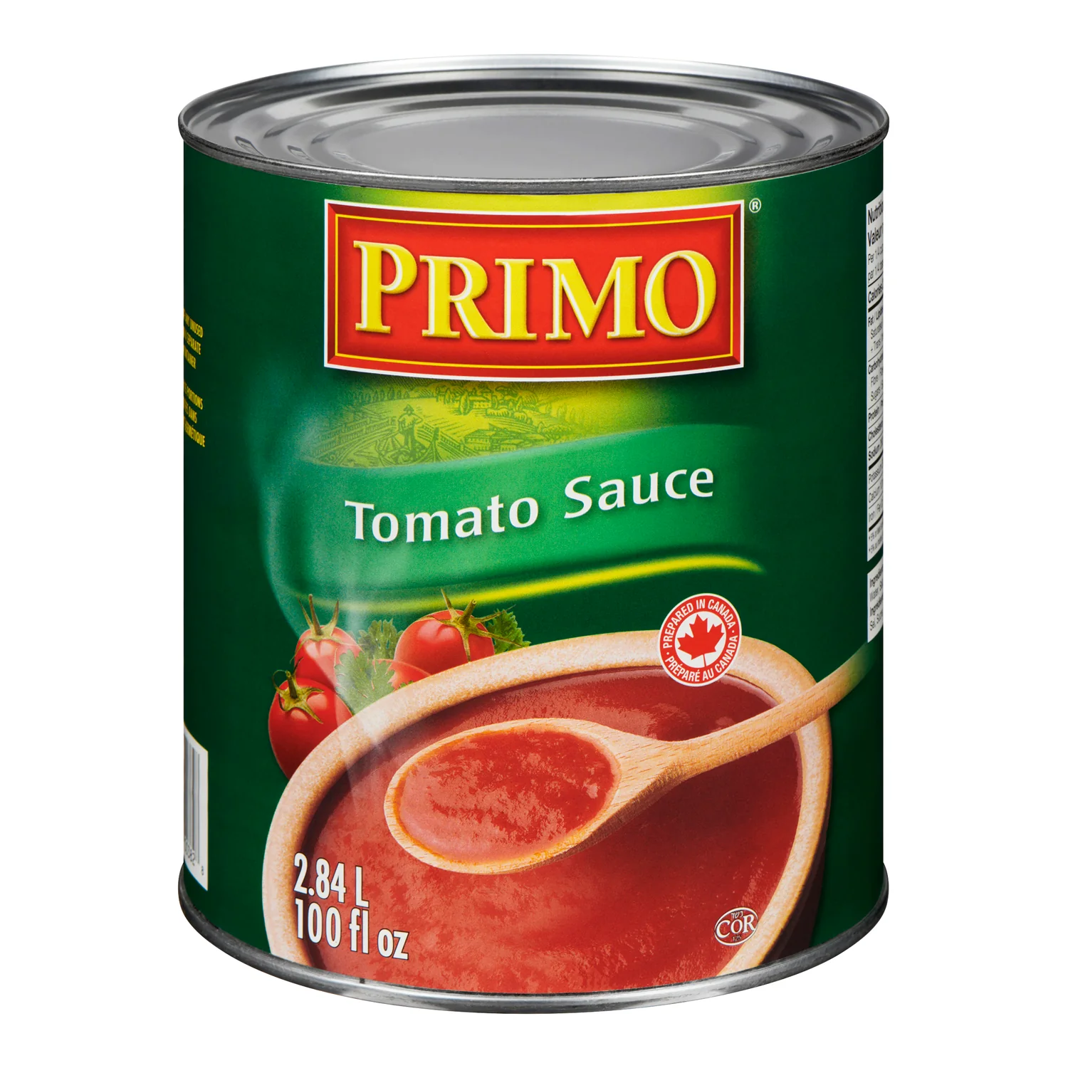 Sauce Tomato - 6 x 2.84 L - Primo - Restaurant and Foodservice Ingredients - Canadian Distribution - Ships Free Within Canada on Orders Above CAD $199