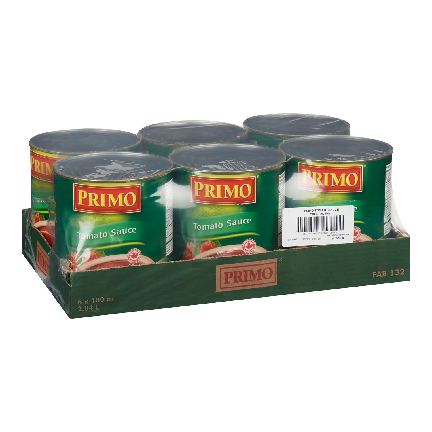 Sauce Tomato - 6 x 2.84 L - Primo - Restaurant and Foodservice Ingredients - Canadian Distribution - Ships Free Within Canada on Orders Above CAD $199 - Image 2