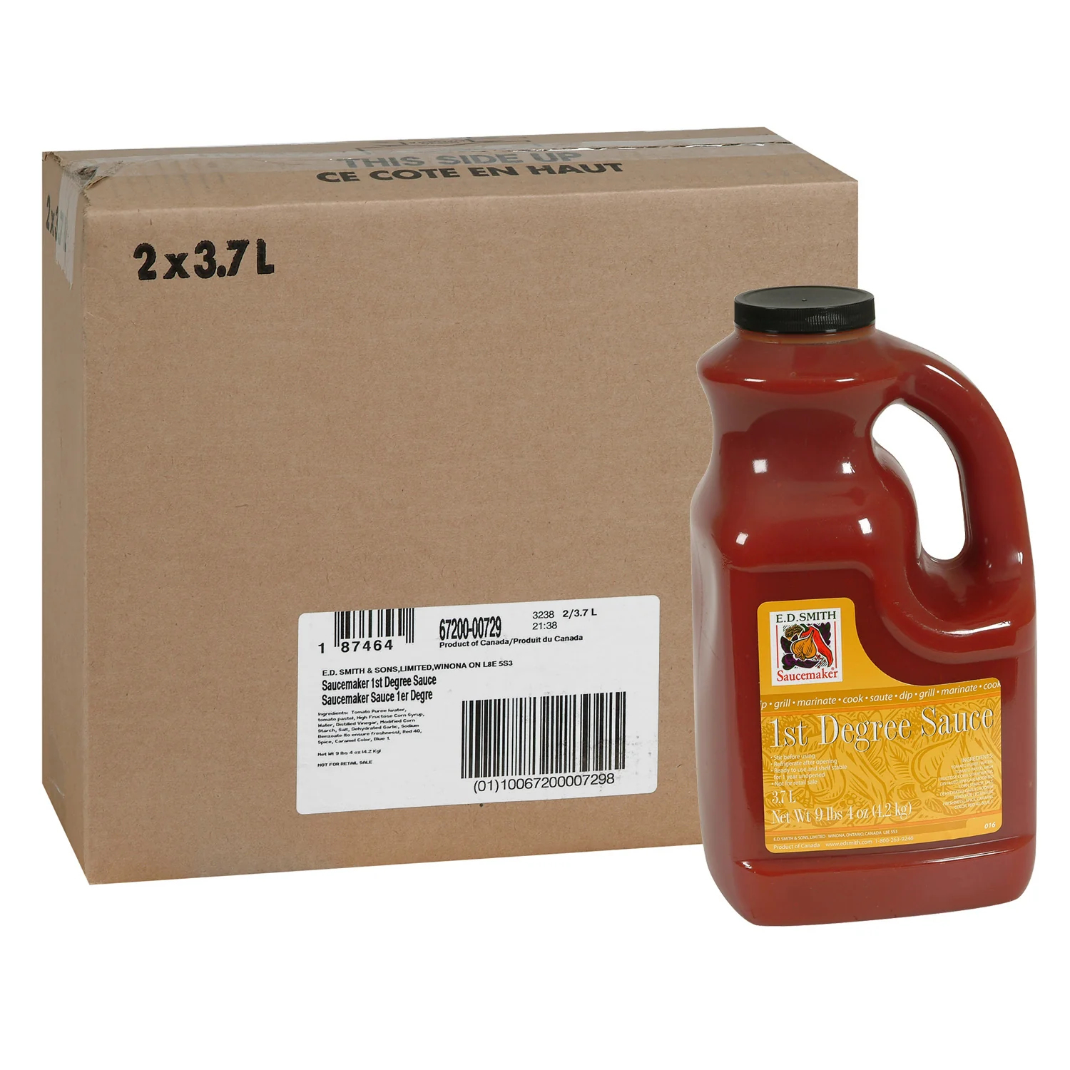 Sauce Wing 1st Degree - 2 x 3.7 L - Saucemaker - Restaurant and Foodservice Ingredients - Canadian Distribution - Ships Free Within Canada on Orders Above CAD $199 - Image 2