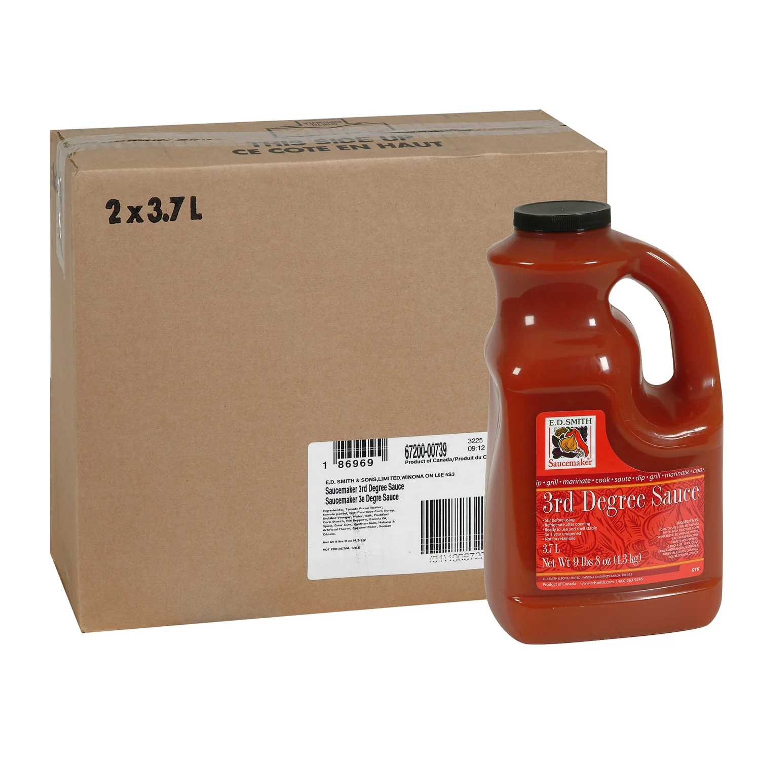 Sauce Wing 3rd Degree - 2 x 3.7 L - Saucemaker - Restaurant and Foodservice Ingredients - Canadian Distribution - Ships Free Within Canada on Orders Above CAD $199 - Image 2
