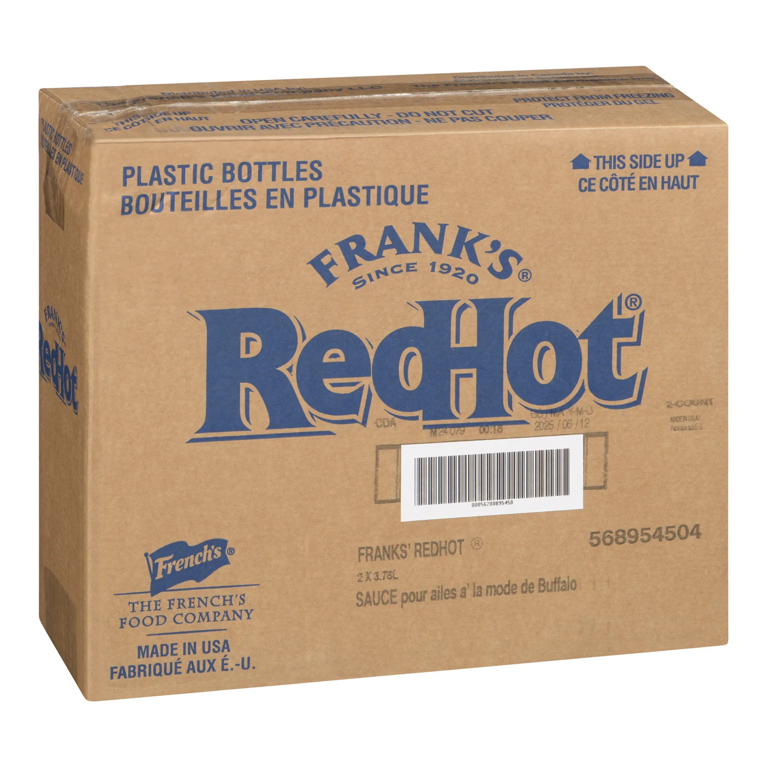 Sauce Wing Buffalo Red Hot - 2 x 3.78 L - Franks - Restaurant and Foodservice Ingredients - Canadian Distribution - Ships Free Within Canada on Orders Above CAD $199 - Image 2