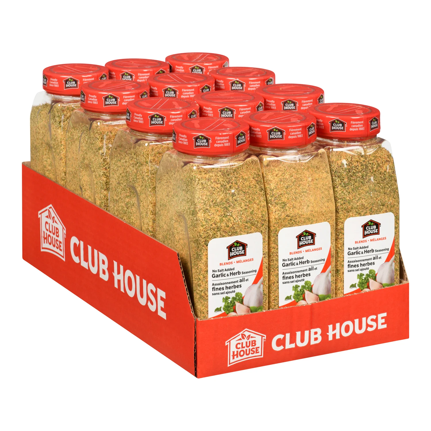 Seasoning Garlic & Herb No Salt - 12 x 566 g (Case = 1 x 566 g) - Clubhouse - Restaurant and Foodservice Ingredients - Canadian Distribution - Ships Free Within Canada on Orders Above CAD $199 - Image 2