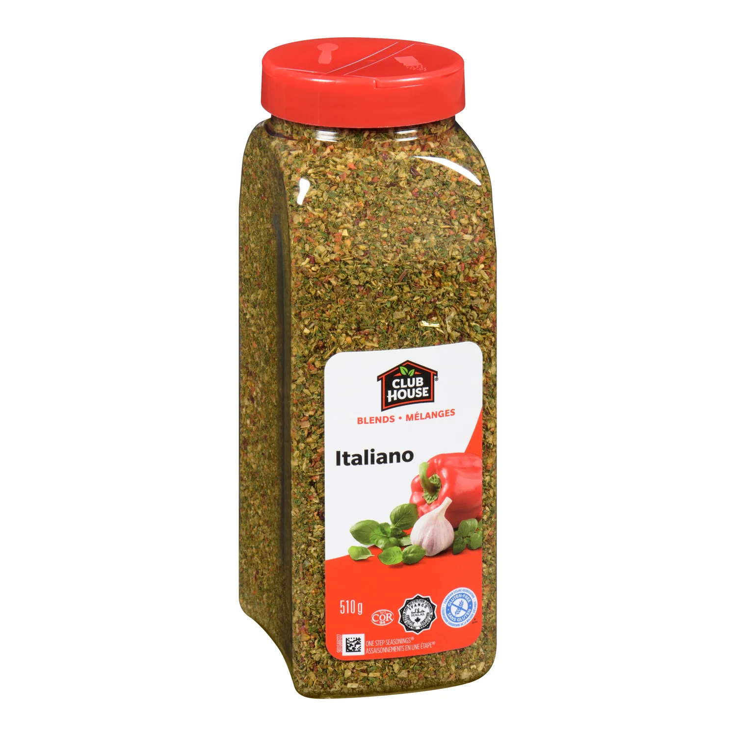Seasoning Italian - 12 x 510 g (Case = 1 x 510 g) - Clubhouse - Restaurant and Foodservice Ingredients - Canadian Distribution - Ships Free Within Canada on Orders Above CAD $199