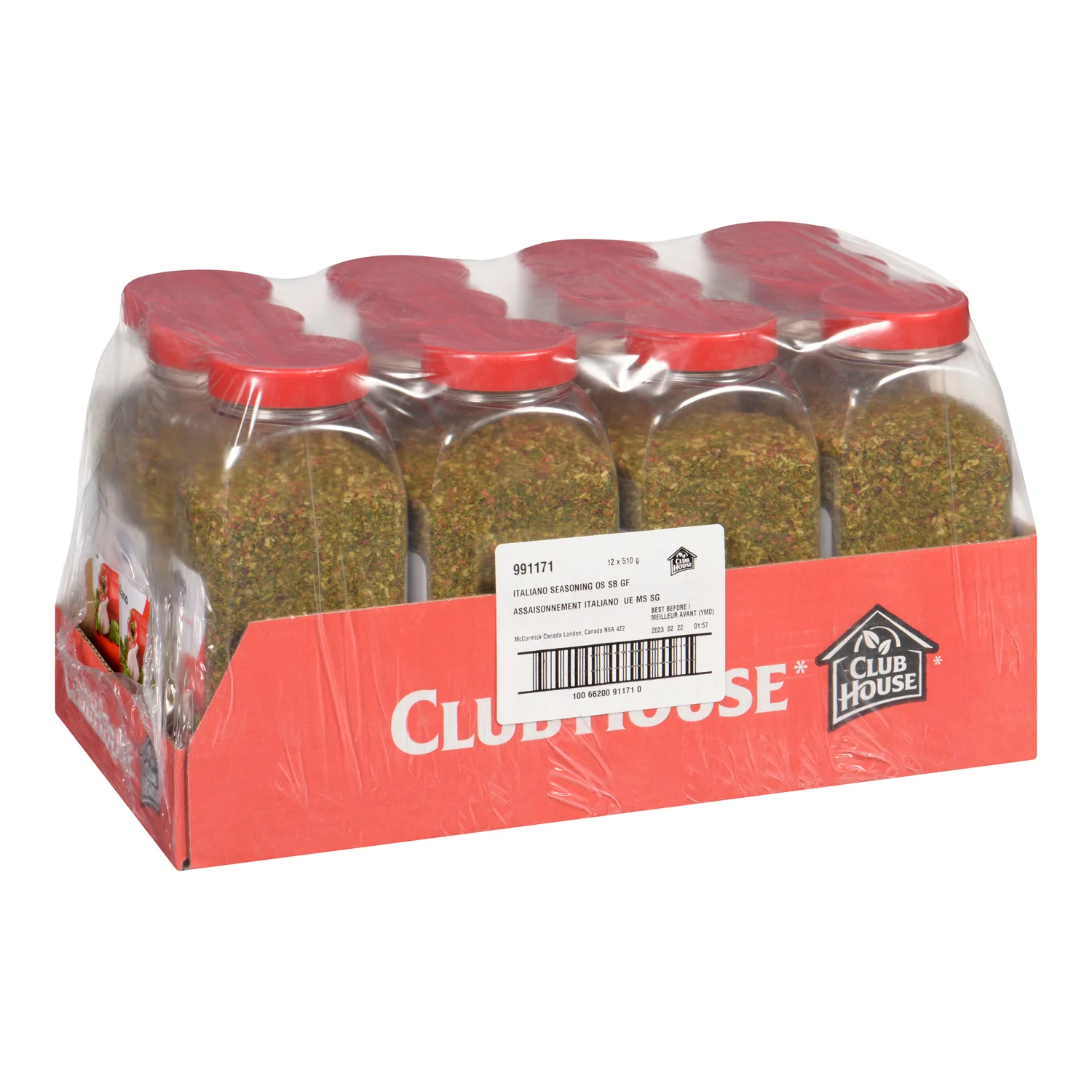 Seasoning Italian - 12 x 510 g (Case = 1 x 510 g) - Clubhouse - Restaurant and Foodservice Ingredients - Canadian Distribution - Ships Free Within Canada on Orders Above CAD $199 - Image 2
