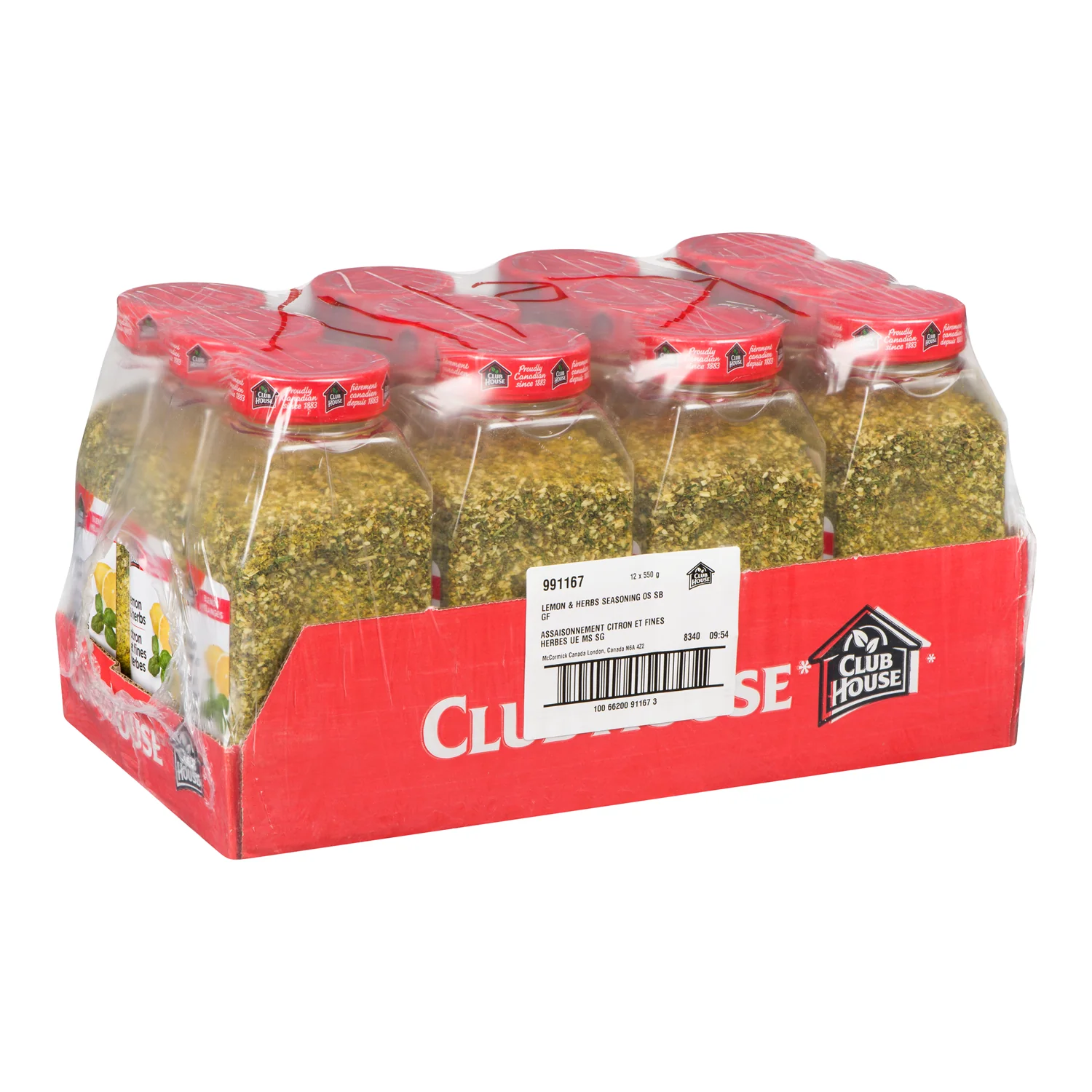 Seasoning Lemon & Herb - 12 x 550 g (Case = 1 x 550 g) - Clubhouse - Restaurant and Foodservice Ingredients - Canadian Distribution - Ships Free Within Canada on Orders Above CAD $199 - Image 2