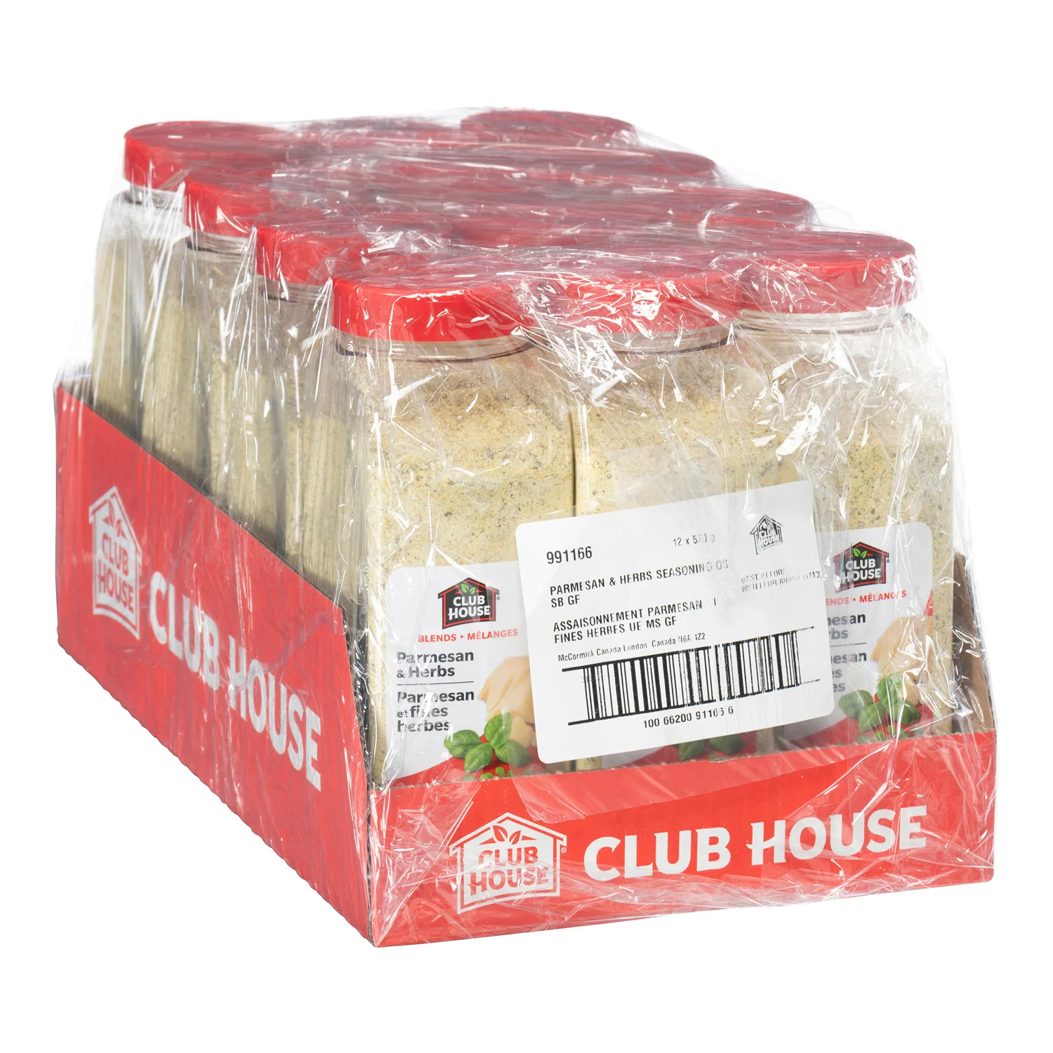 Seasoning Parmesan Herb One Step - 12 x 520 g (Case = 1 x 520 g) - Clubhouse - Restaurant and Foodservice Ingredients - Canadian Distribution - Ships Free Within Canada on Orders Above CAD $199 - Image 2