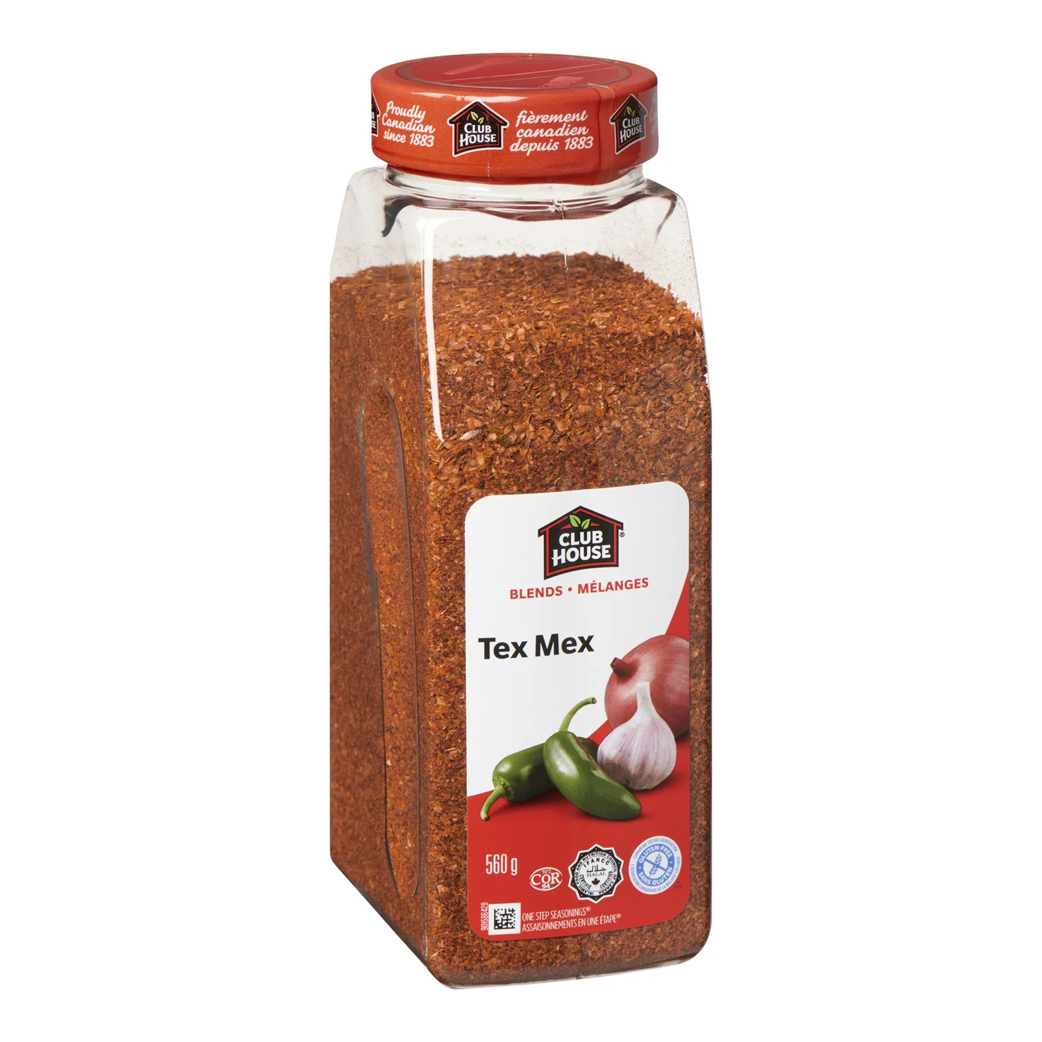 Seasoning Spice Tex Mex - 12 x 560 g (Case = 1 x 560 g) - Clubhouse - Restaurant and Foodservice Ingredients - Canadian Distribution - Ships Free Within Canada on Orders Above CAD $199
