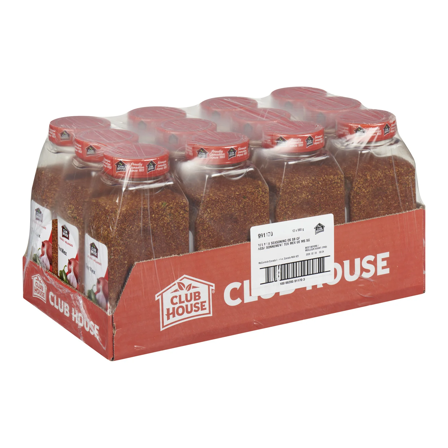 Seasoning Spice Tex Mex - 12 x 560 g (Case = 1 x 560 g) - Clubhouse - Restaurant and Foodservice Ingredients - Canadian Distribution - Ships Free Within Canada on Orders Above CAD $199 - Image 2