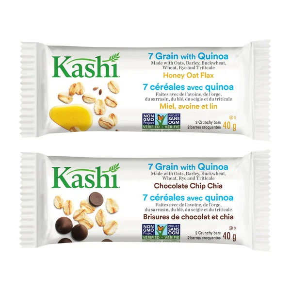 Seven Grain with Quinoa Bars - 160 × 20 g - Kashi - Canadian Distribution - Ships Free Within Canada on Orders Above CAD $199