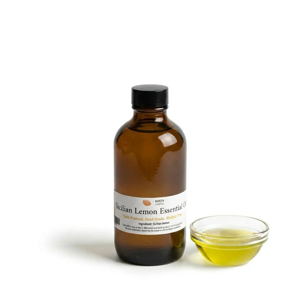 Sicilian Lemon Essential Oil, 100ml – Cold-Pressed, Food Grade, Alcohol-Free - Canadian Distribution - Ships Free Within Canada on Orders Above CAD $199