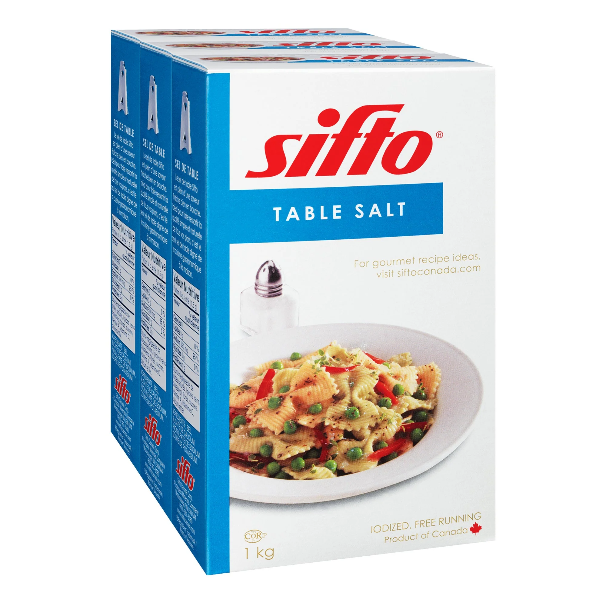 Sifto Table Salt - 12 × 1 kg - Grocery and Food Items - Canadian Distribution - Ships Free Within Canada on Orders Above CAD $199 - Image 2