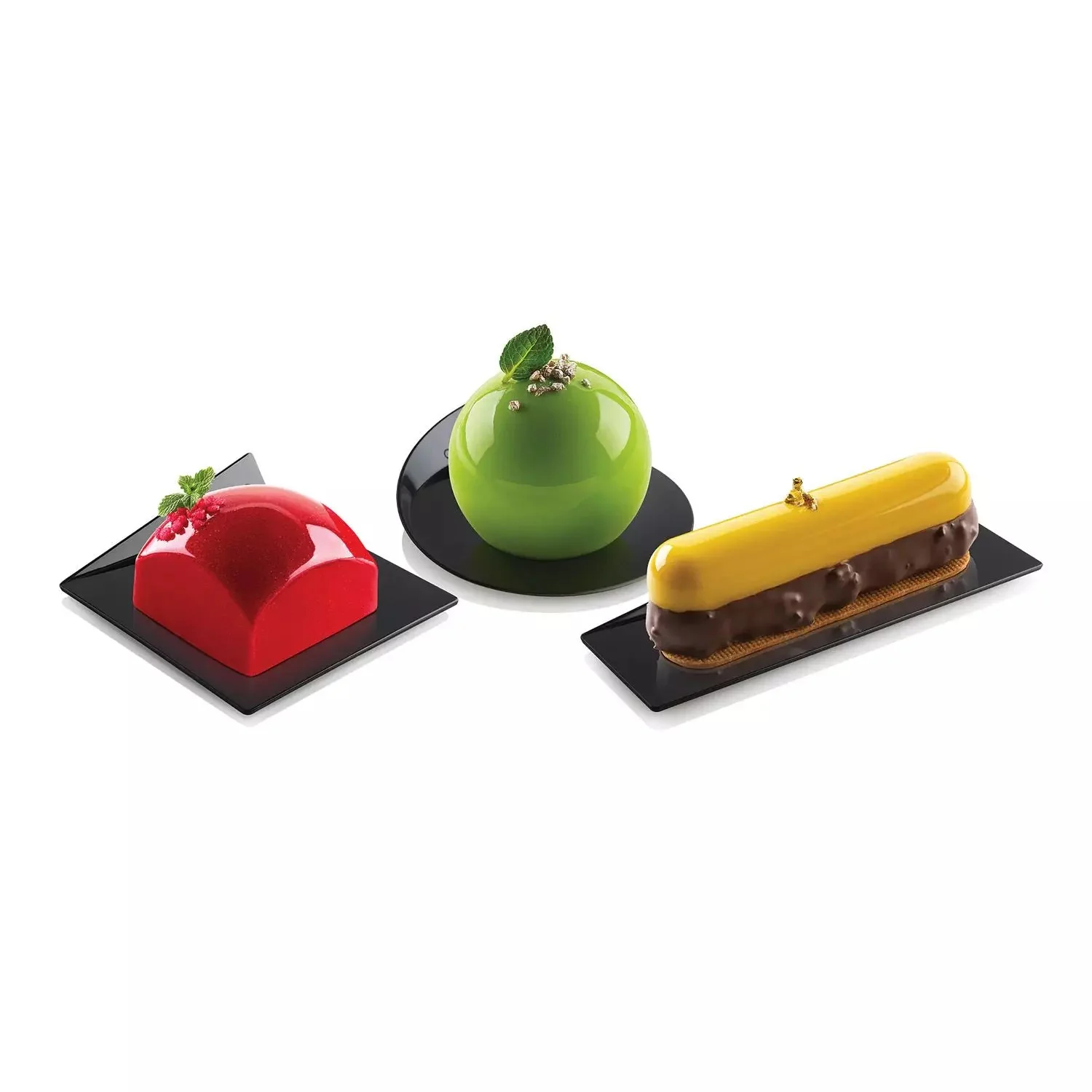 SILIKOMART Compostable Black Trays, Rectangle 140×40 mm - Canadian Distribution - Ships Free Within Canada on Orders Above CAD $199 - Image 5