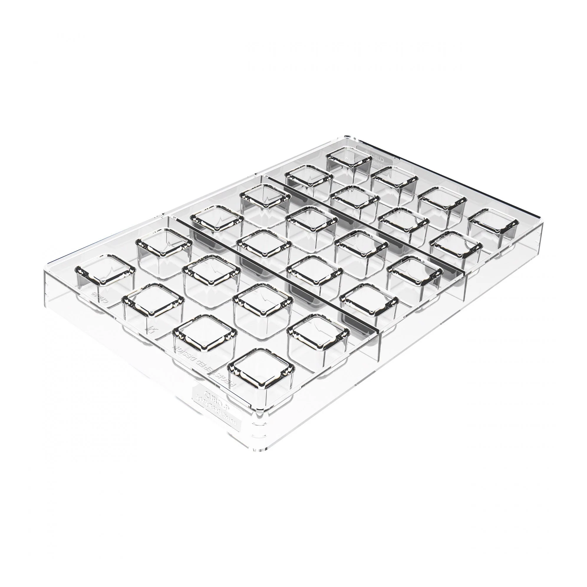 SILIKOMART Cubo 01 Tritan Chocolate Mould Kit, Bonbon - Canadian Distribution - Image 3