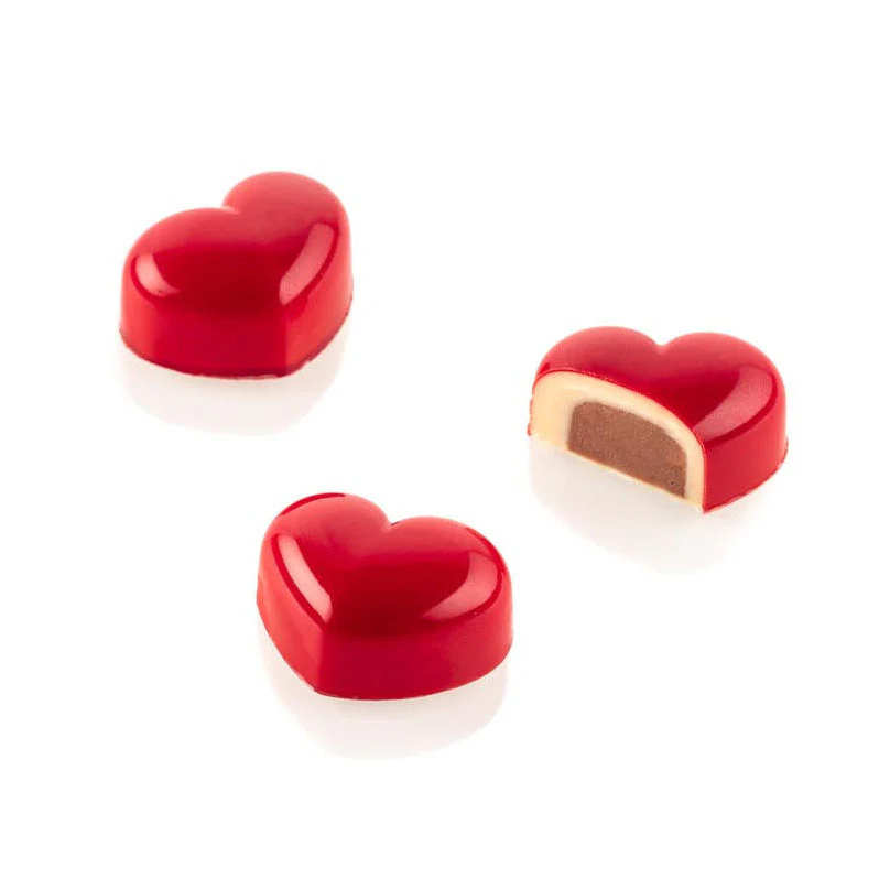 SILIKOMART Cuore 01 Tritan Chocolate Mould Kit, Bonbon - Canadian Distribution