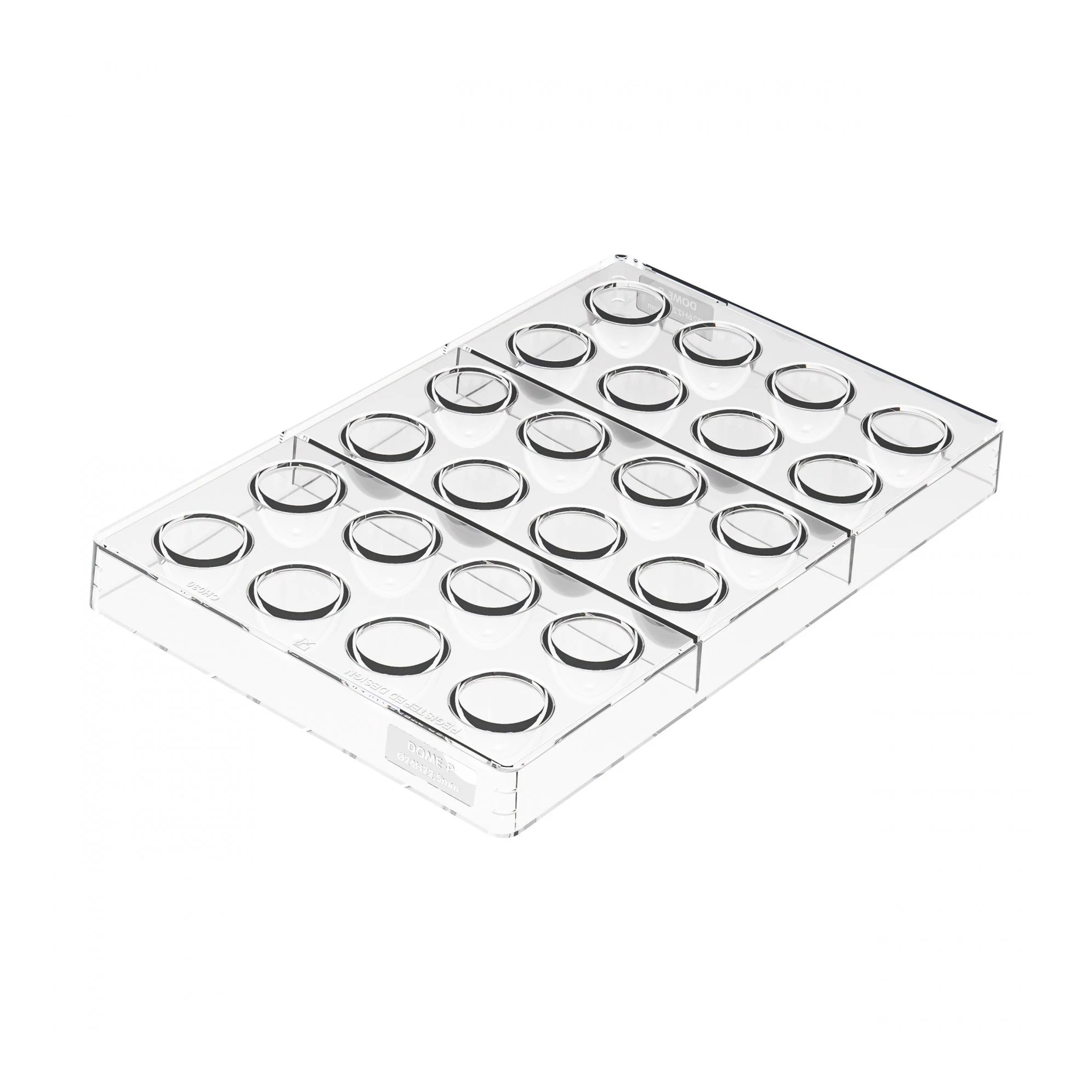 SILIKOMART Dome 01 Tritan Chocolate Mould Kit, Bonbon - Canadian Distribution - Ships Free Within Canada on Orders Above CAD $199 - Image 2